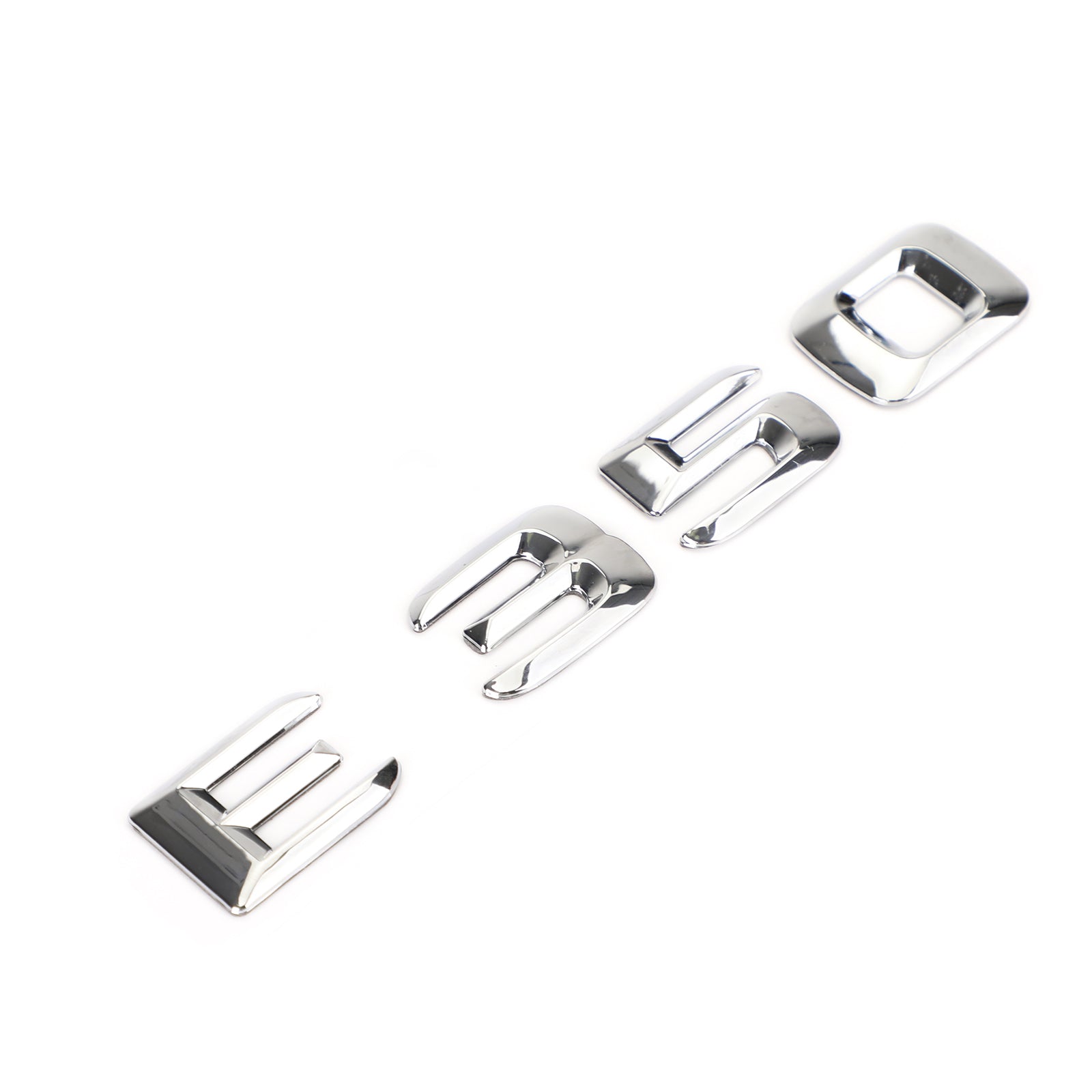 Badge emblème de coffre arrière, plaque signalétique, lettres et chiffres adaptés à Mercedes E350 chromé