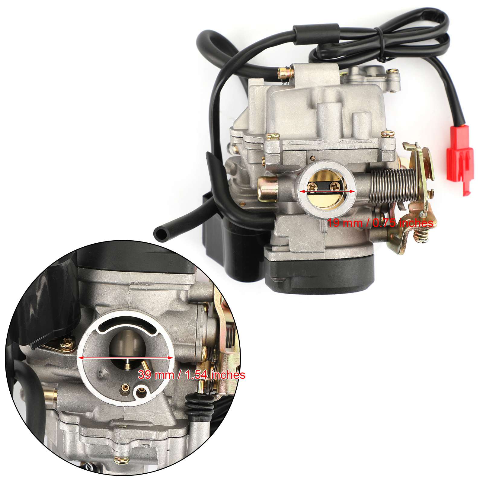 50cc scooter MOPED ATV GY6 CARBURETOR CARBUTOR ASSION POUR ROKETA SUNL JCL BAJA PANTERRA GÉNÉRIC