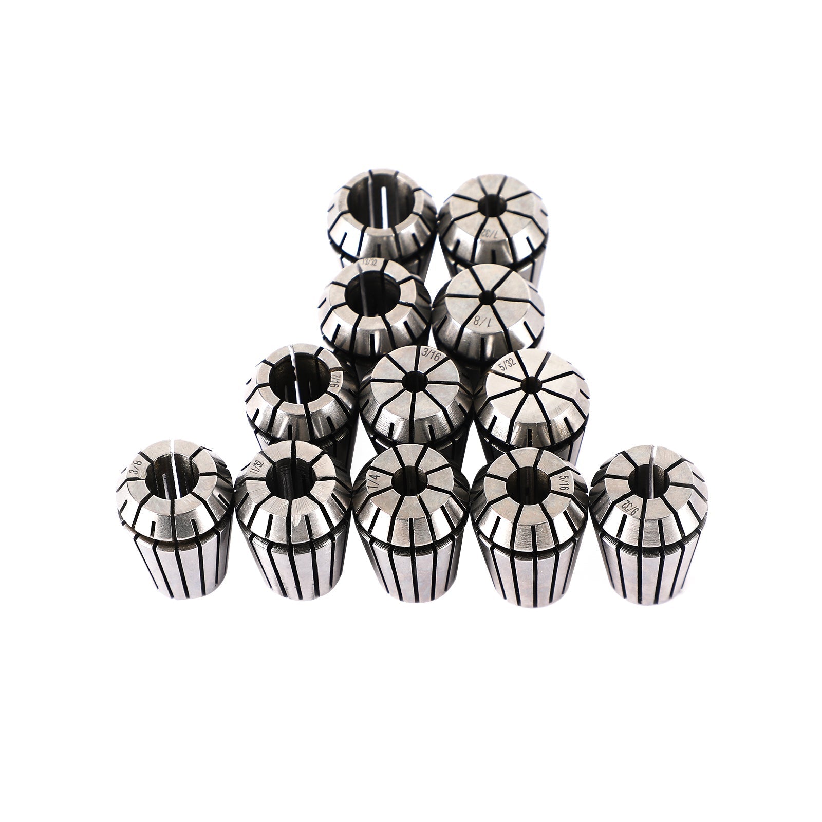 7pcs ER20 Spring Collet Set for CNC Milling dreiebenk verktøy Graveringsmaskinstål