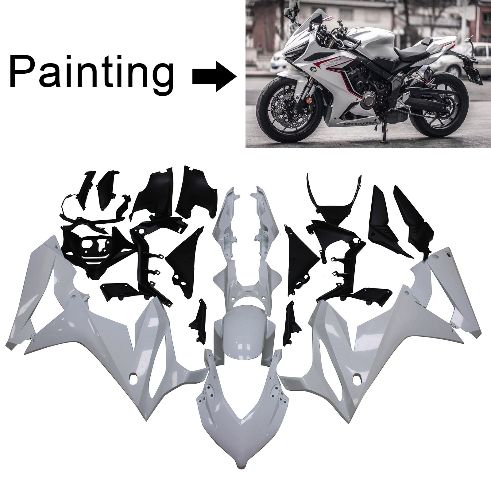2021-2023 Honda CBR650r Amotopart Injection Fairing Kit Bodywork Plastic Abs # 101