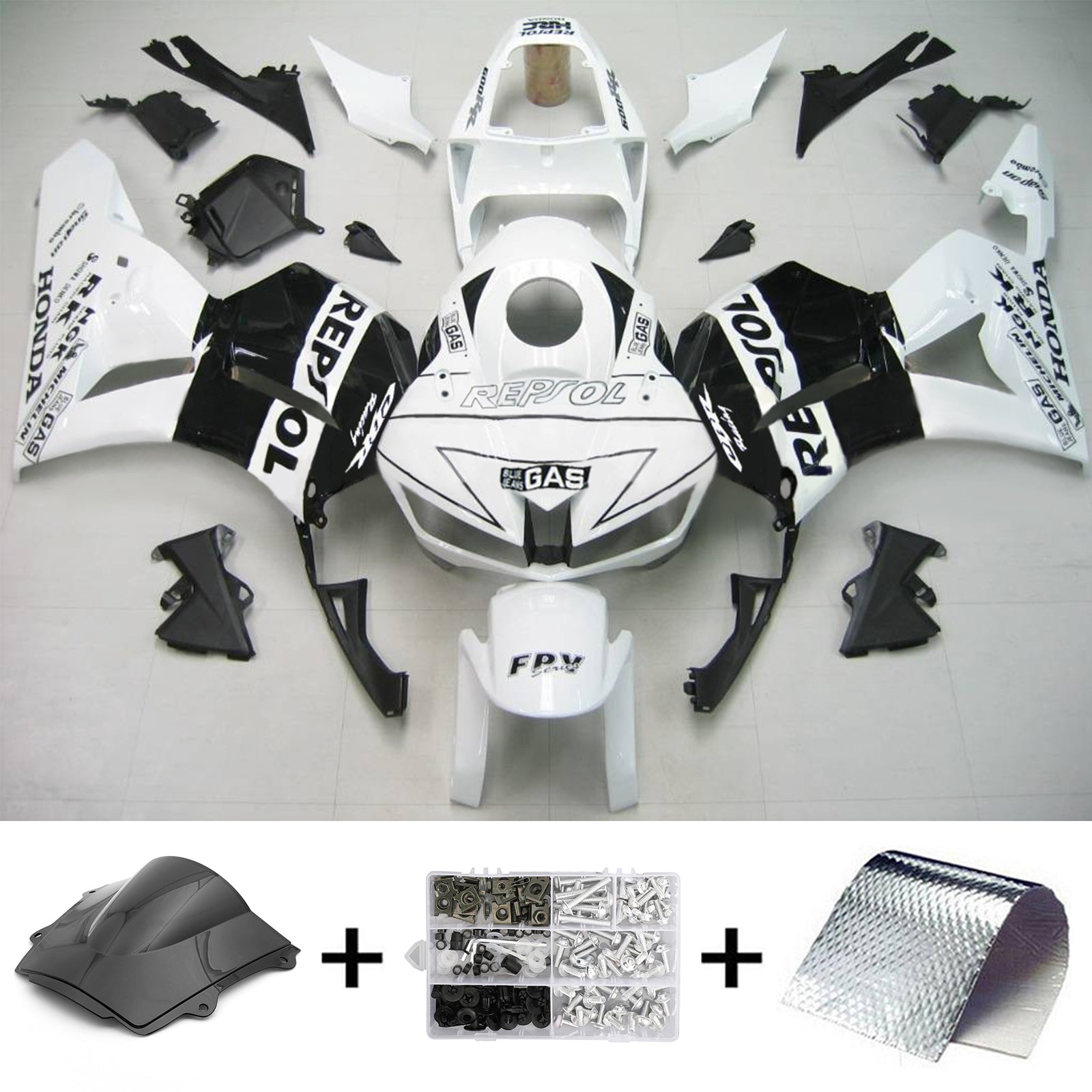 2013-2023 Honda CBR600RR F5 Kit de carénage injection Bodywork Plastic Abs # 101