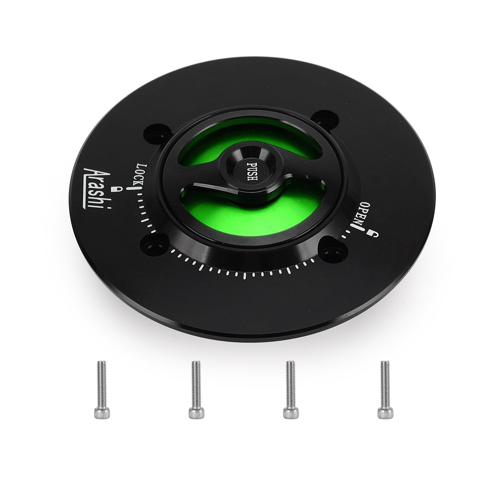 CNC Keyless Fuel Gas Tank Cap Black Fit For Kawasaki EX400 NINJA 400 2018-2019