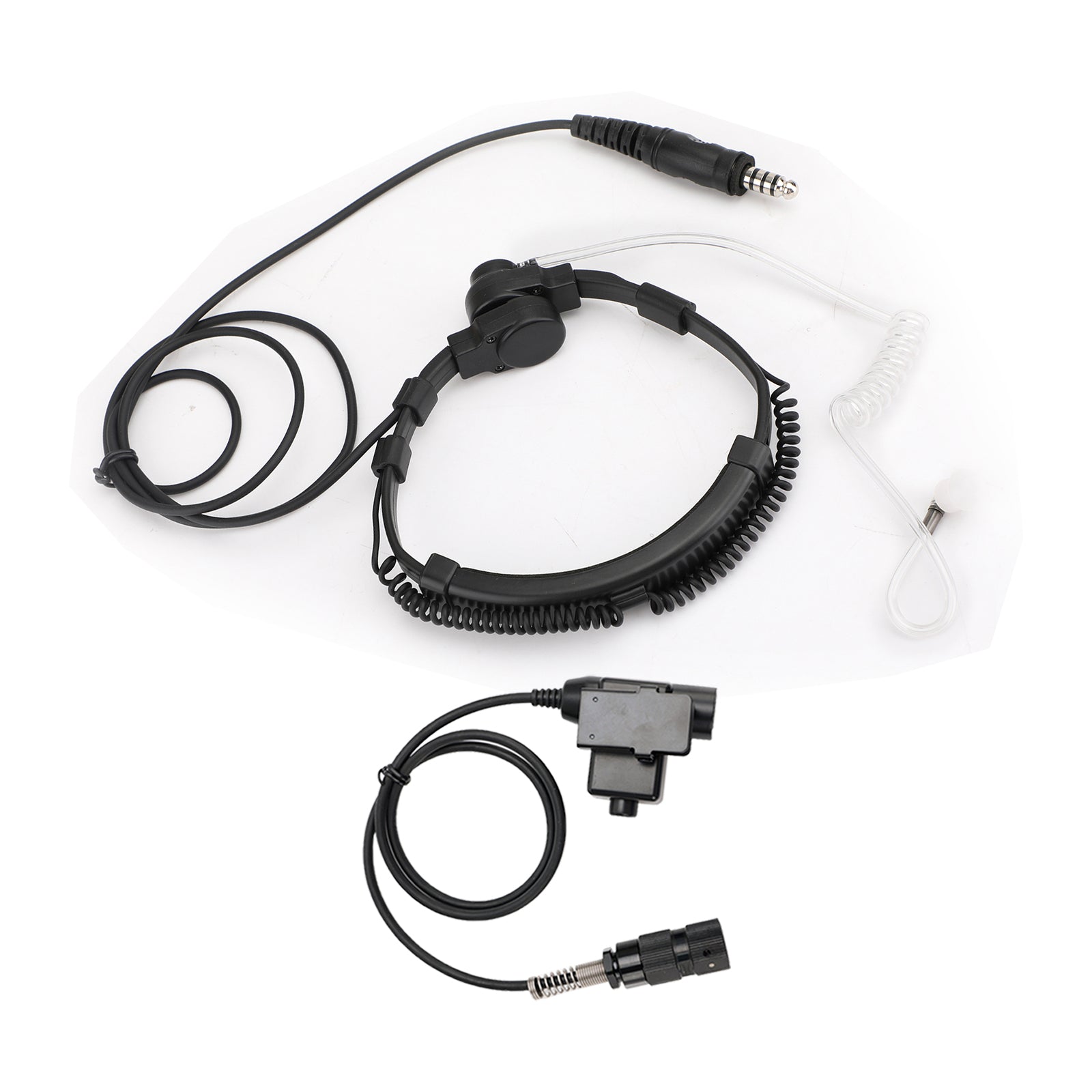 7.1mm Big Plug Tactical Throat Mic Headset för AN/PRC-152 AN/PRC-148 U329 Radio