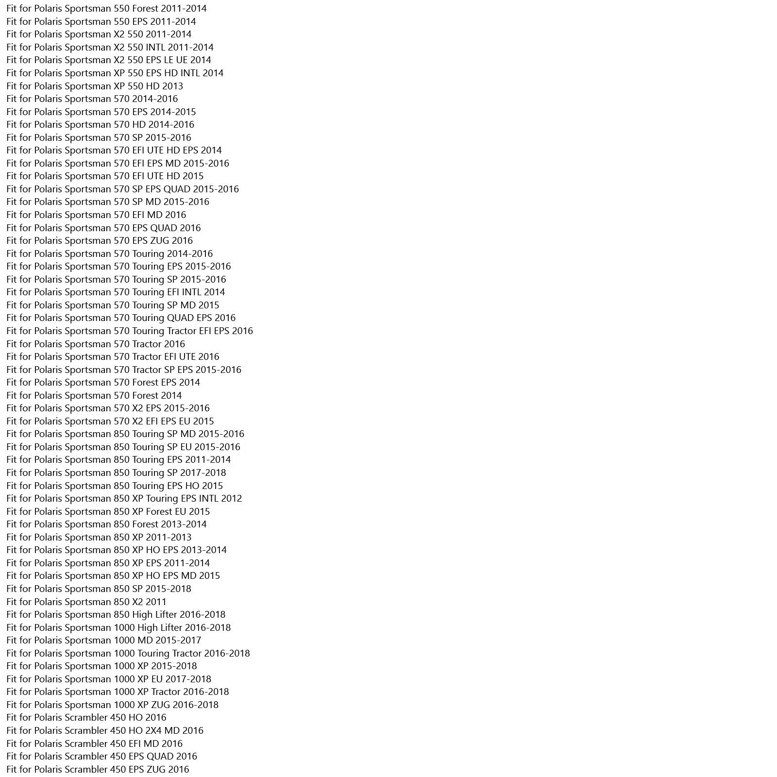 Bomba de combustível ajuste para Polaris Scrambler 850 2013-2019 +Linheiro +selo do tanque #2521362 Genérico