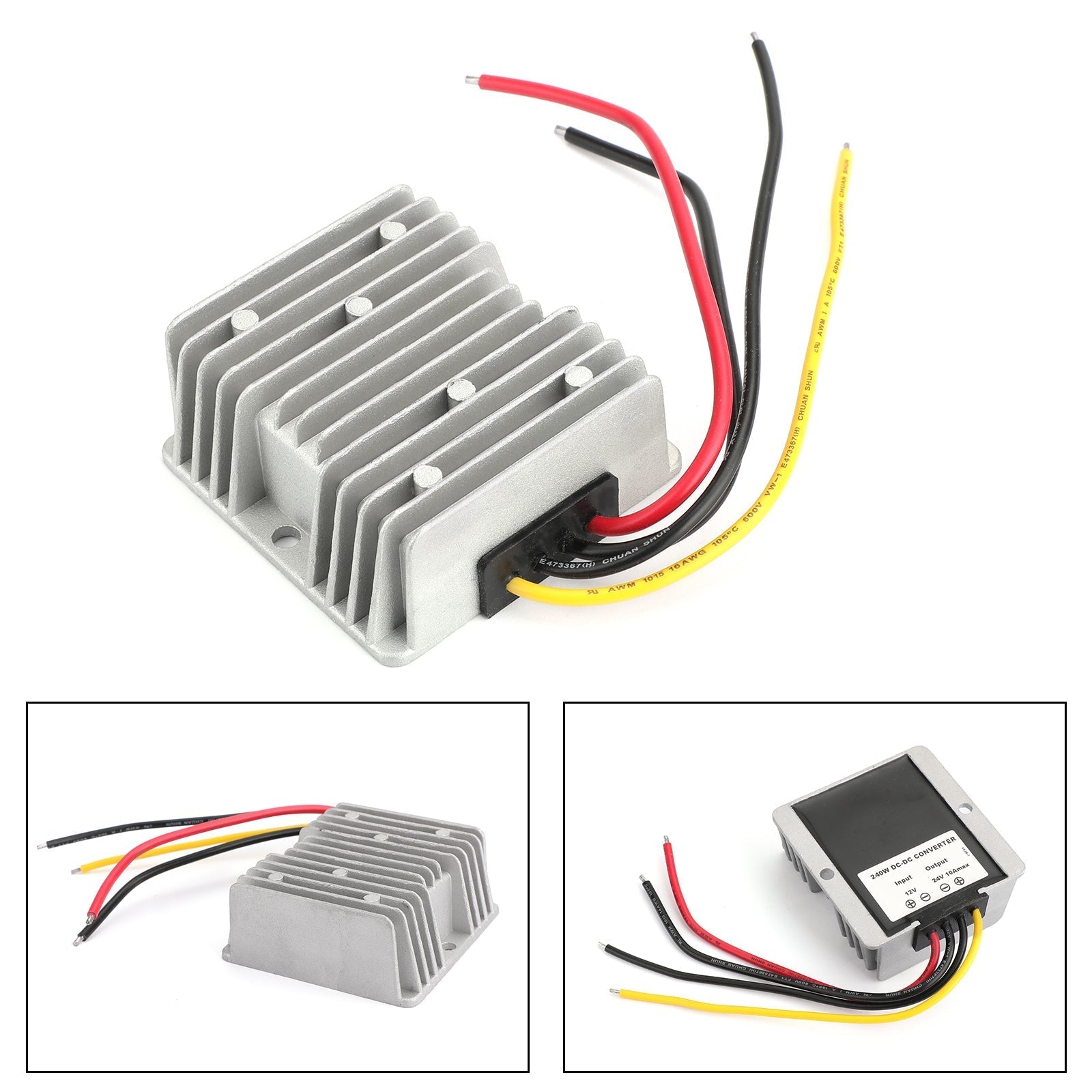 DC 12V till 24V Steg upp DC -omvandlare 10A spänningsregulator Boost Module Stabilizer