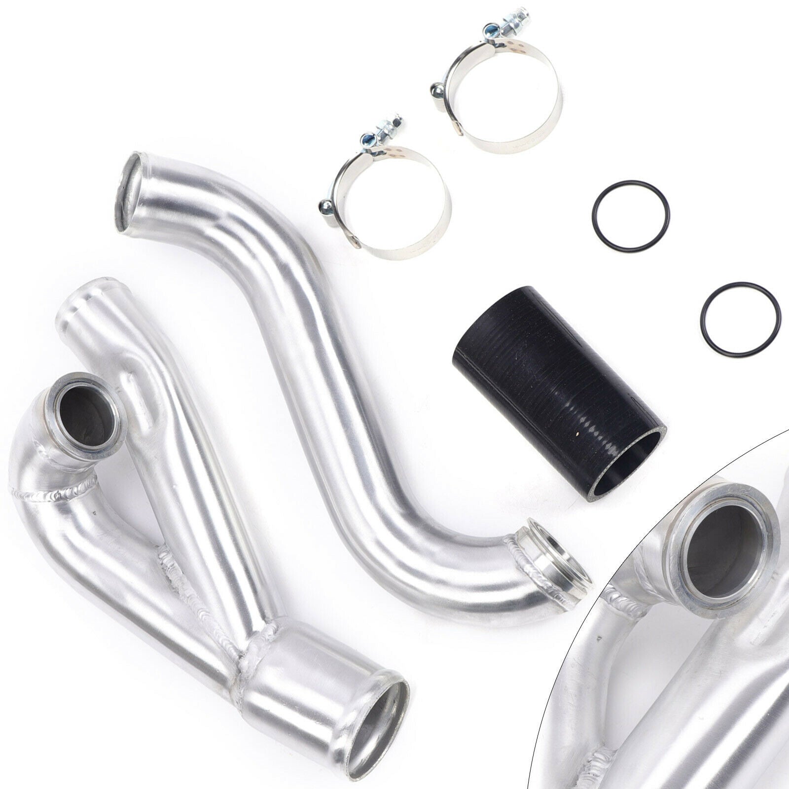 Turbo Outlet Charge Pipe Upgrade Kit for 07-13 BMW 335i 335is N54 Aluminiums generisk