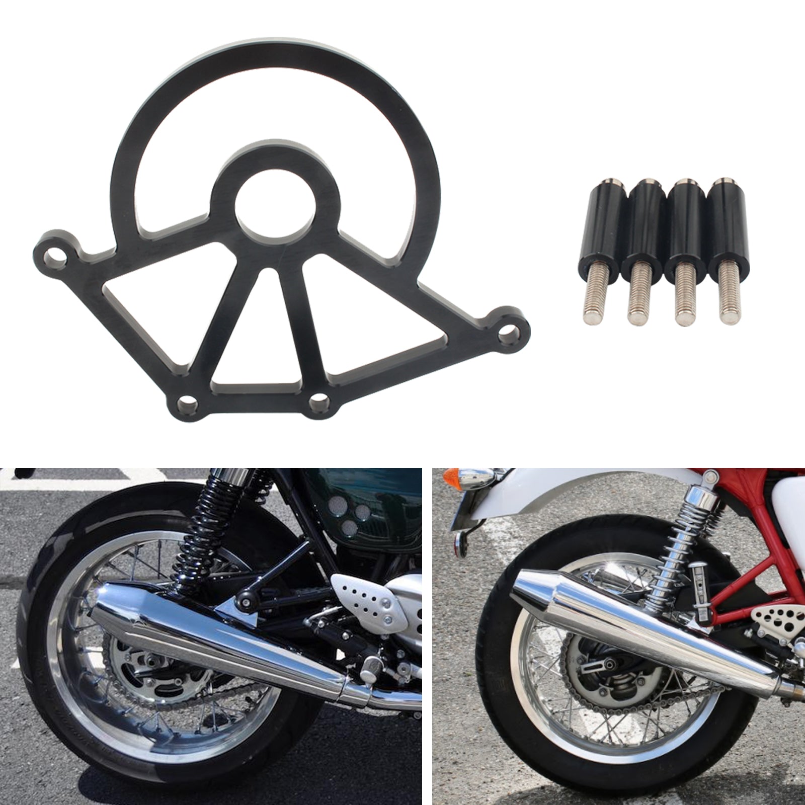 SPOCKNING Kedjeskedjeskydd för Hinkley Bonneville Thruxton Generic