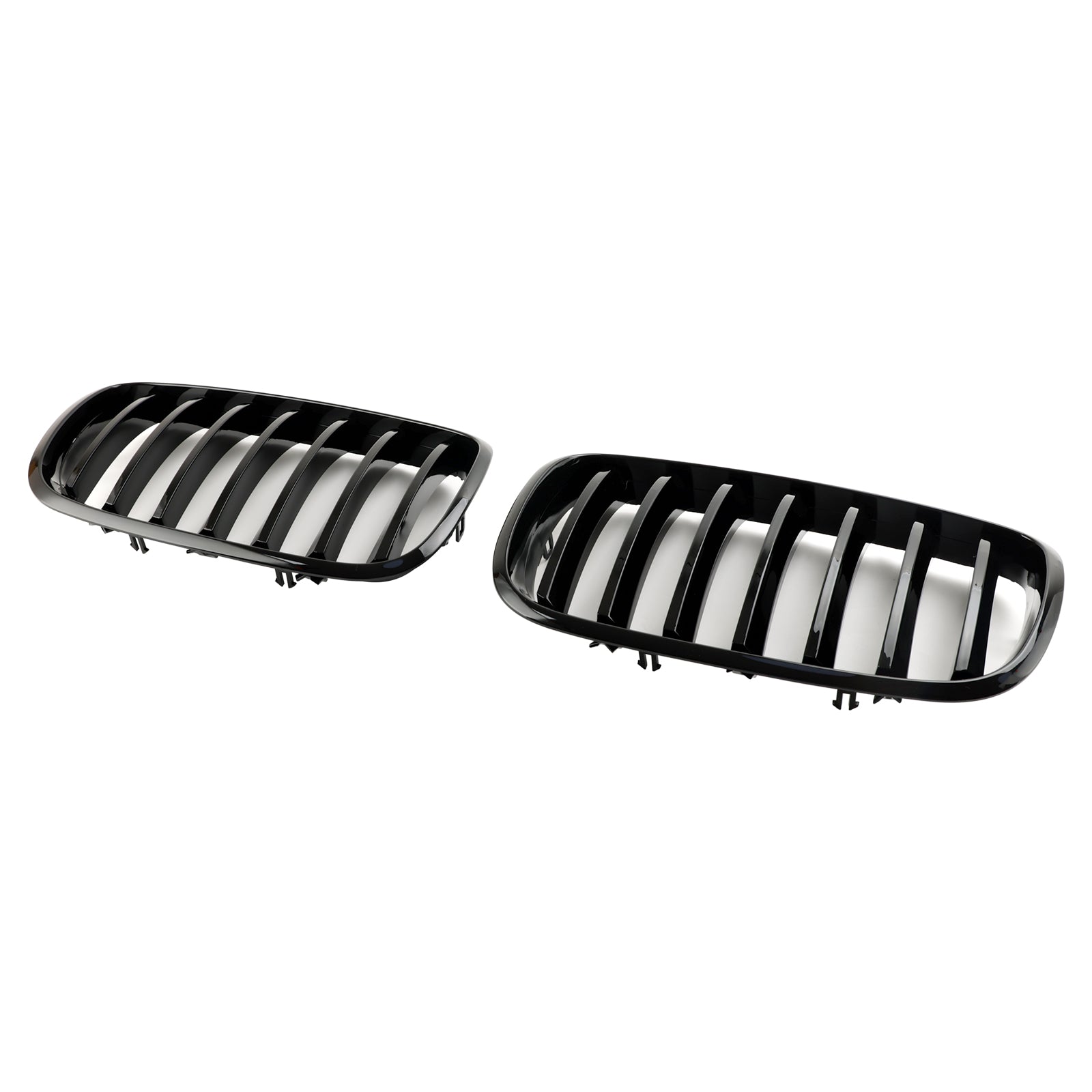 2007-2013 BMW X5 E70/2009-2013 X5 M (E70) Front Bumper Kidney Grille Grill Gloss Black