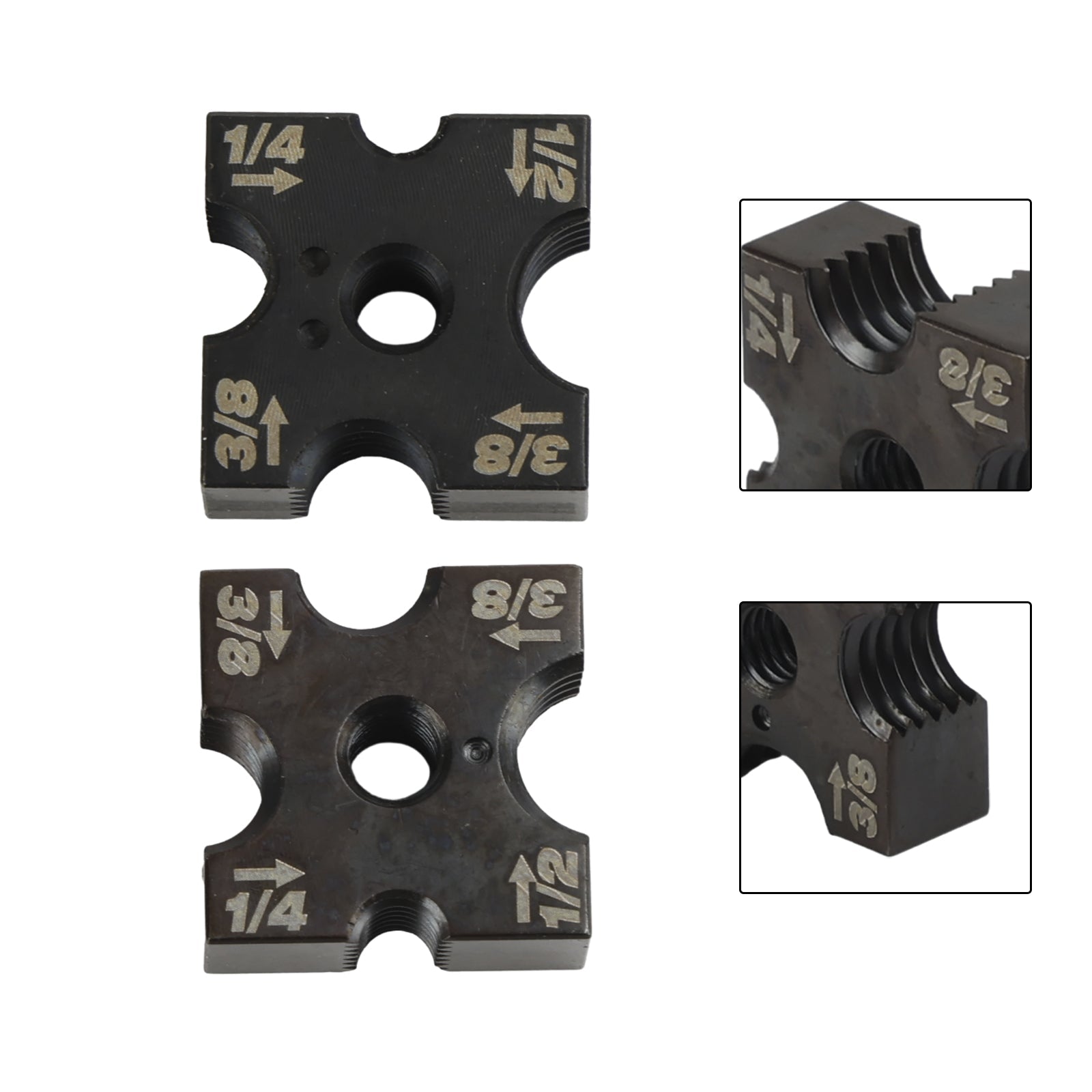 48-44-2872 1/4" 3/8" 1/2" Juego de troqueles de corte compatibles con Milwaukee Replacement
