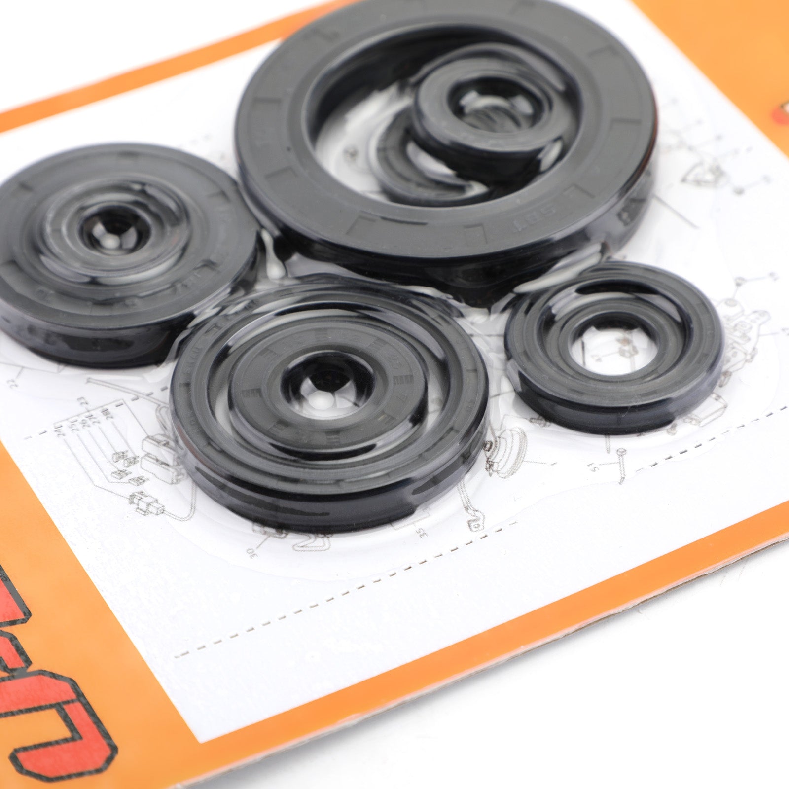 Kit de joints d'huile moteur 9 pièces, pour Honda CR250R 2002 – 2004 cr250r cr-250r générique