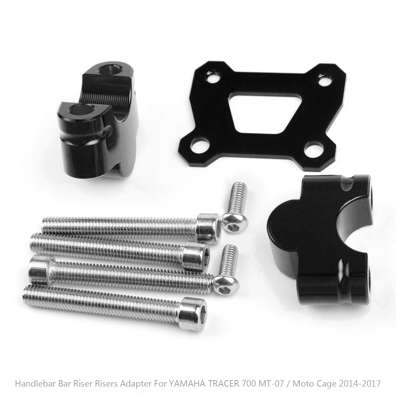 Yamaha Tracer 700 MT07 Moto Cage 2014-2018 Risers de guidon noir