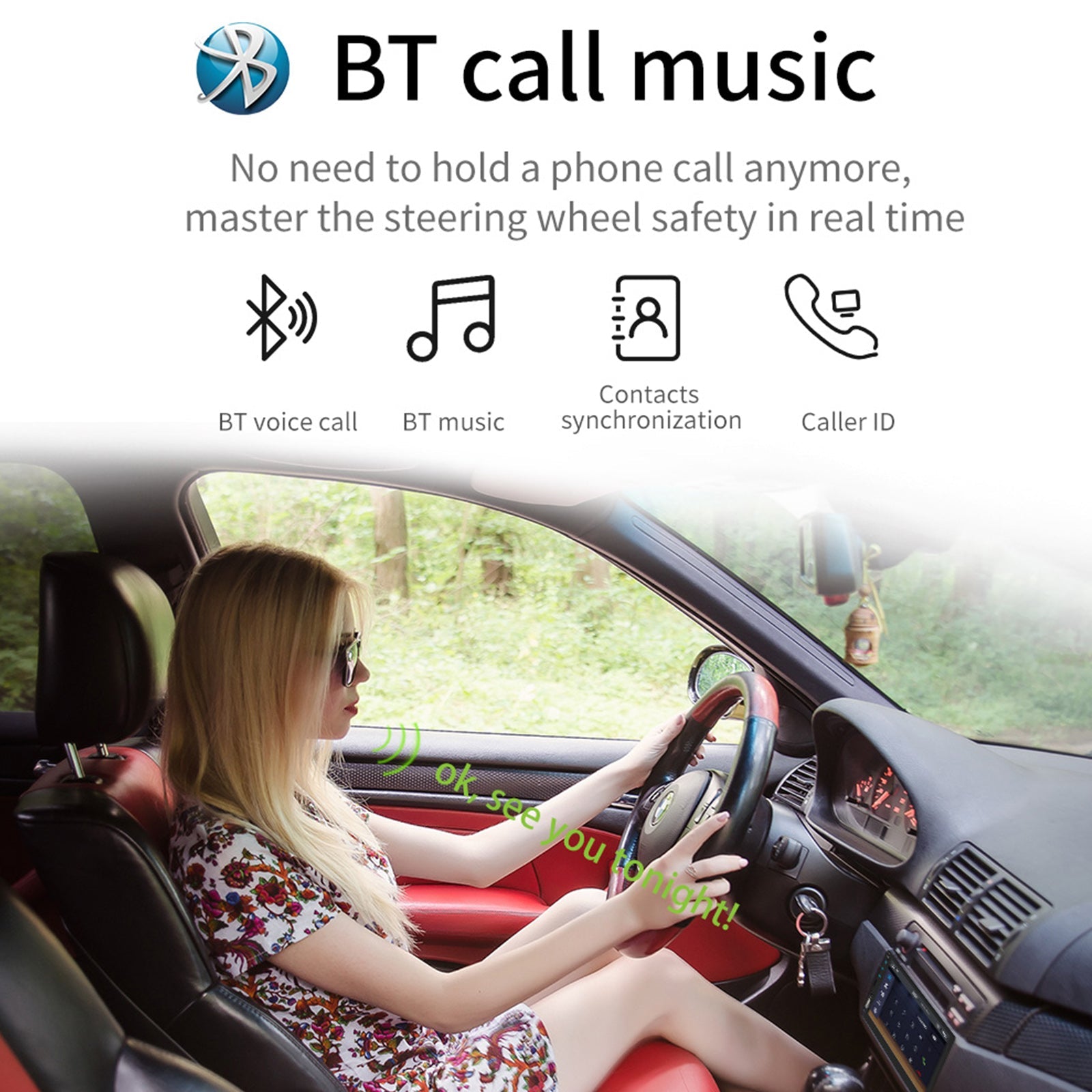 7" Kablet Carplay Bil MP5-spiller Bluetooth MP3 Bilkort Radio + 4 LED-kamera