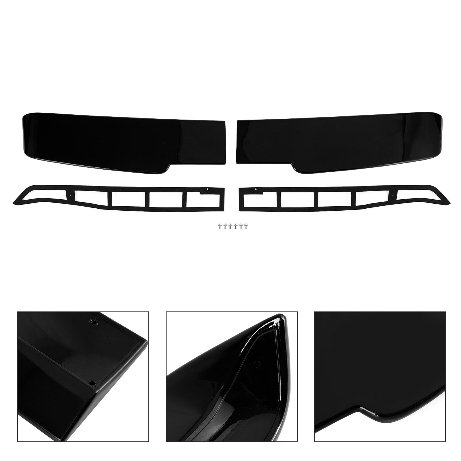 2004+ VW Transporter T5 T5.1 T6 T6.1 Twin (Barn) Door model Black Premium Barn Door Spoiler