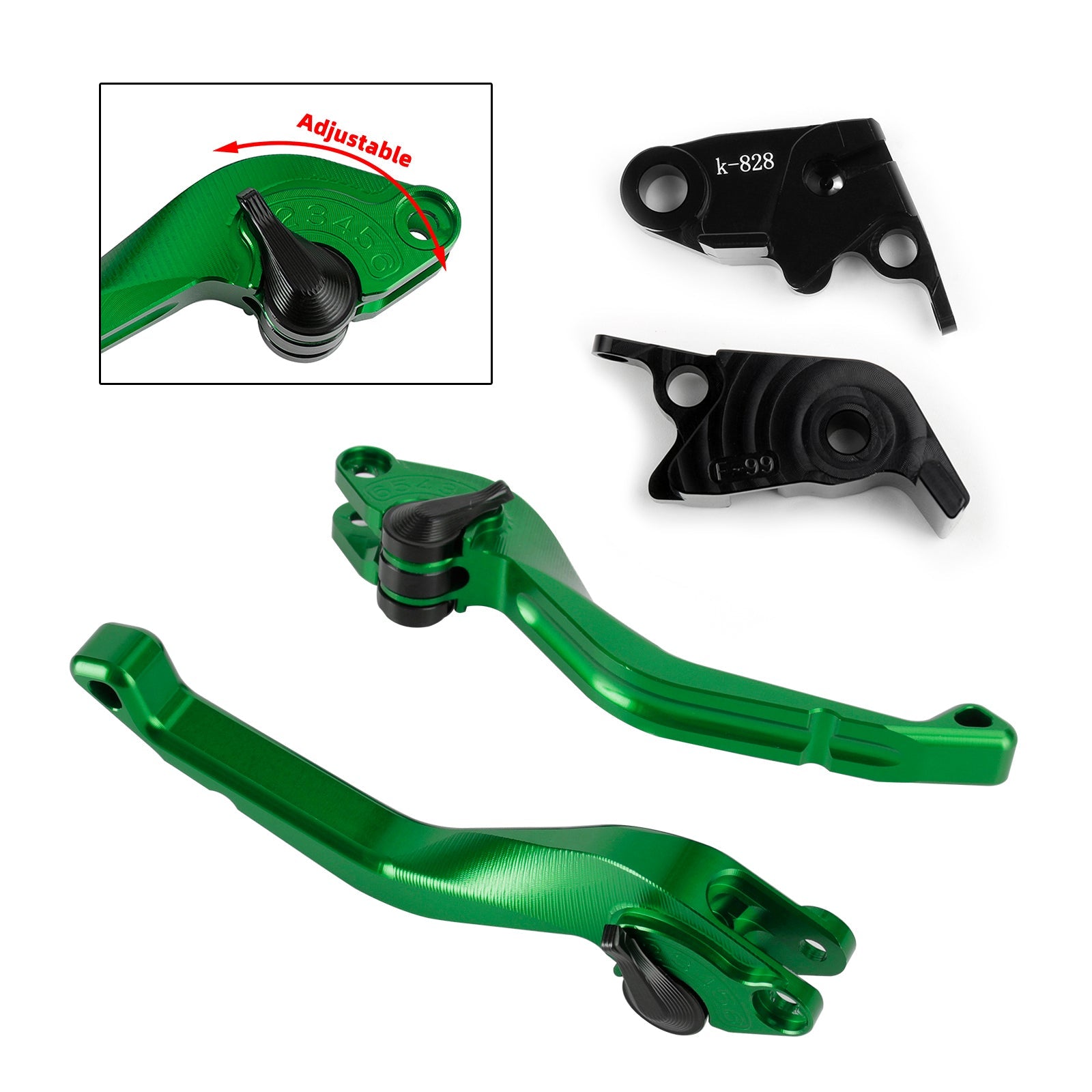 Kawasaki ZX10R/RR/KRT 2016-2017 Palanca de freno de embrague corta CNC