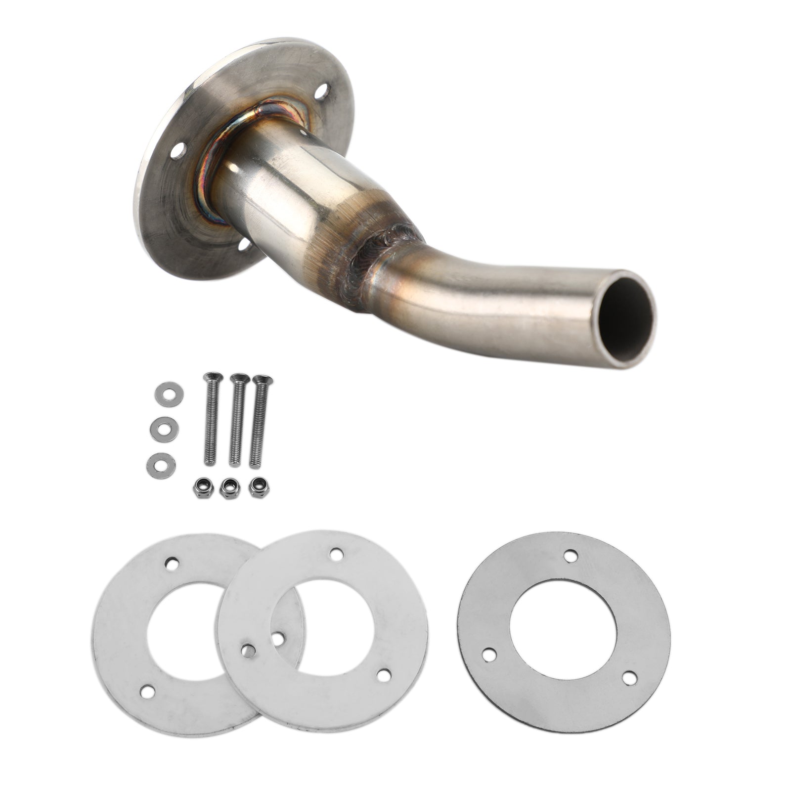 Avgasutlopp + Stödplatta & Fästningar för Eberspacher för Webasto värmare 24mm