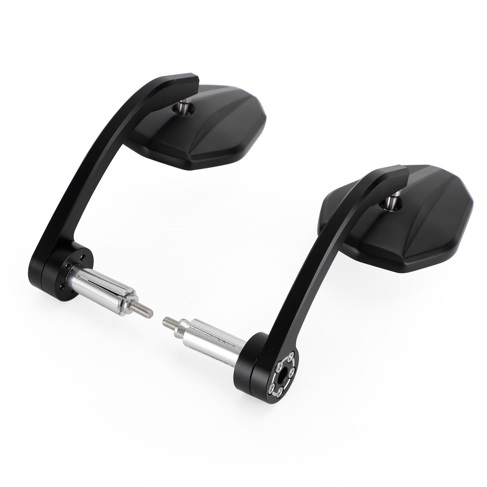 Zwart 7/8" Aangepaste CNC aluminium motorfiets 22 mm stuuruiteindespiegel Generiek