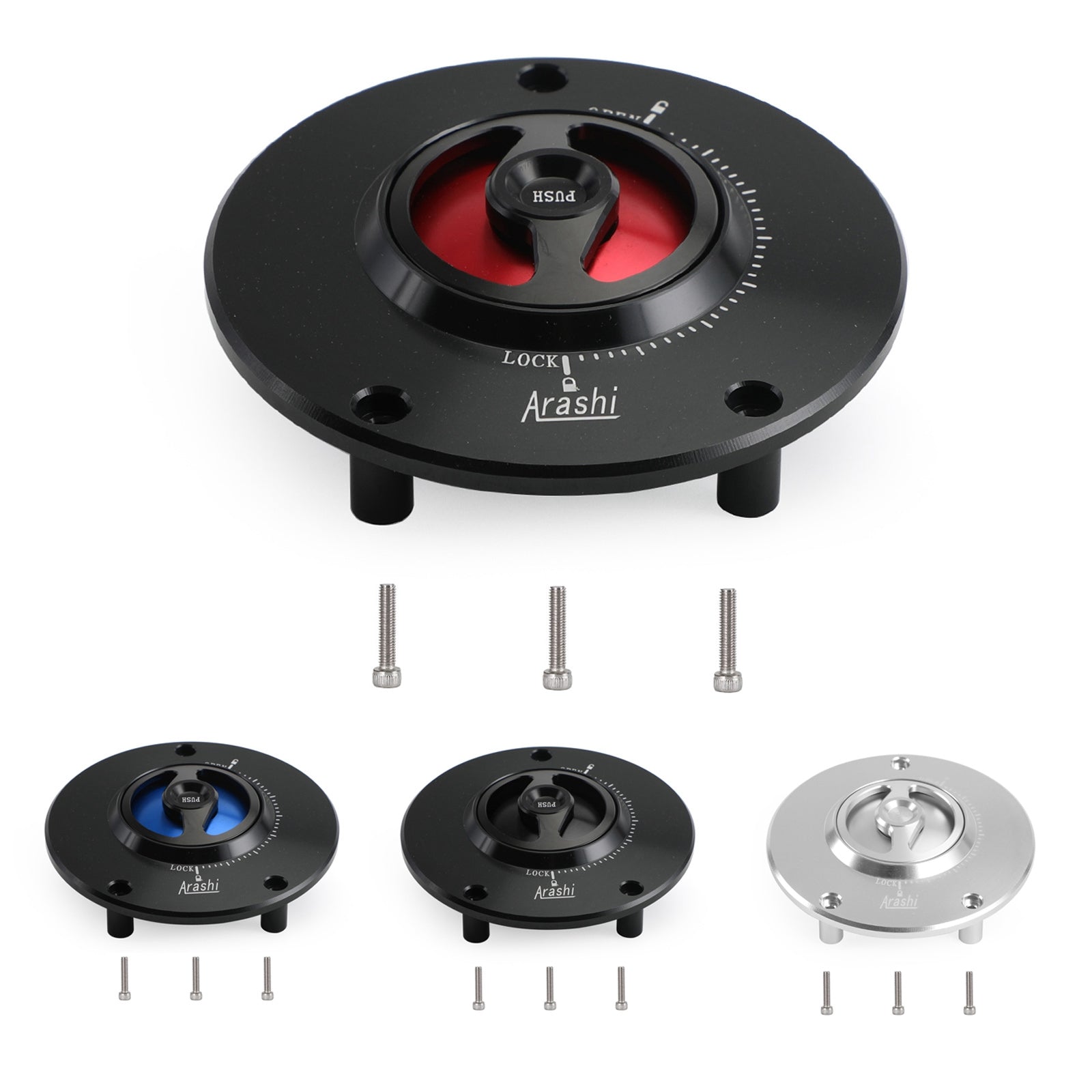 CNC bezkľúčový palivový plynový uzáver čiernej fit pre Honda CBR600RR CBR1000RR 2004-2019