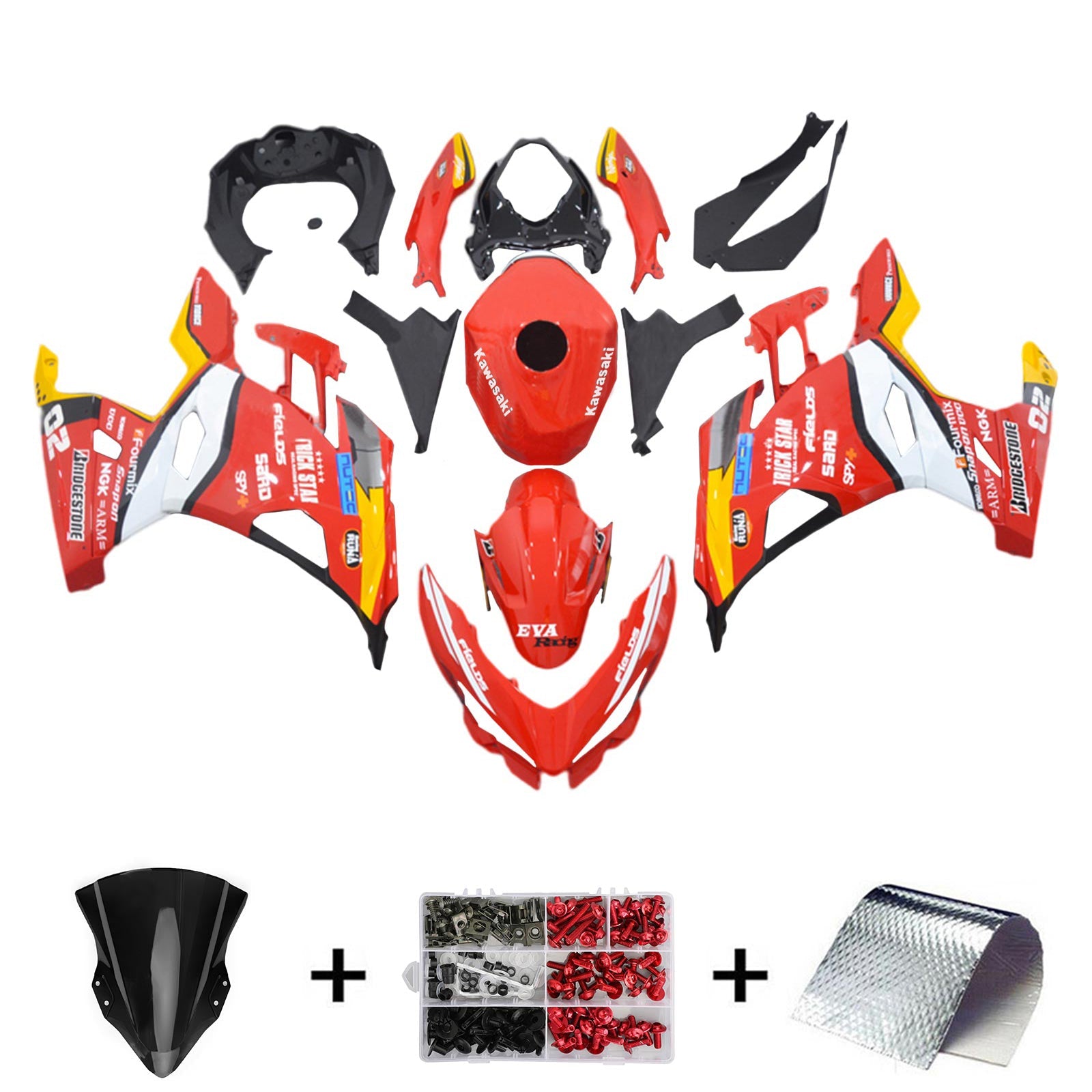 Kit de carénage Kawasaki EX400/Ninja400 2018-2024