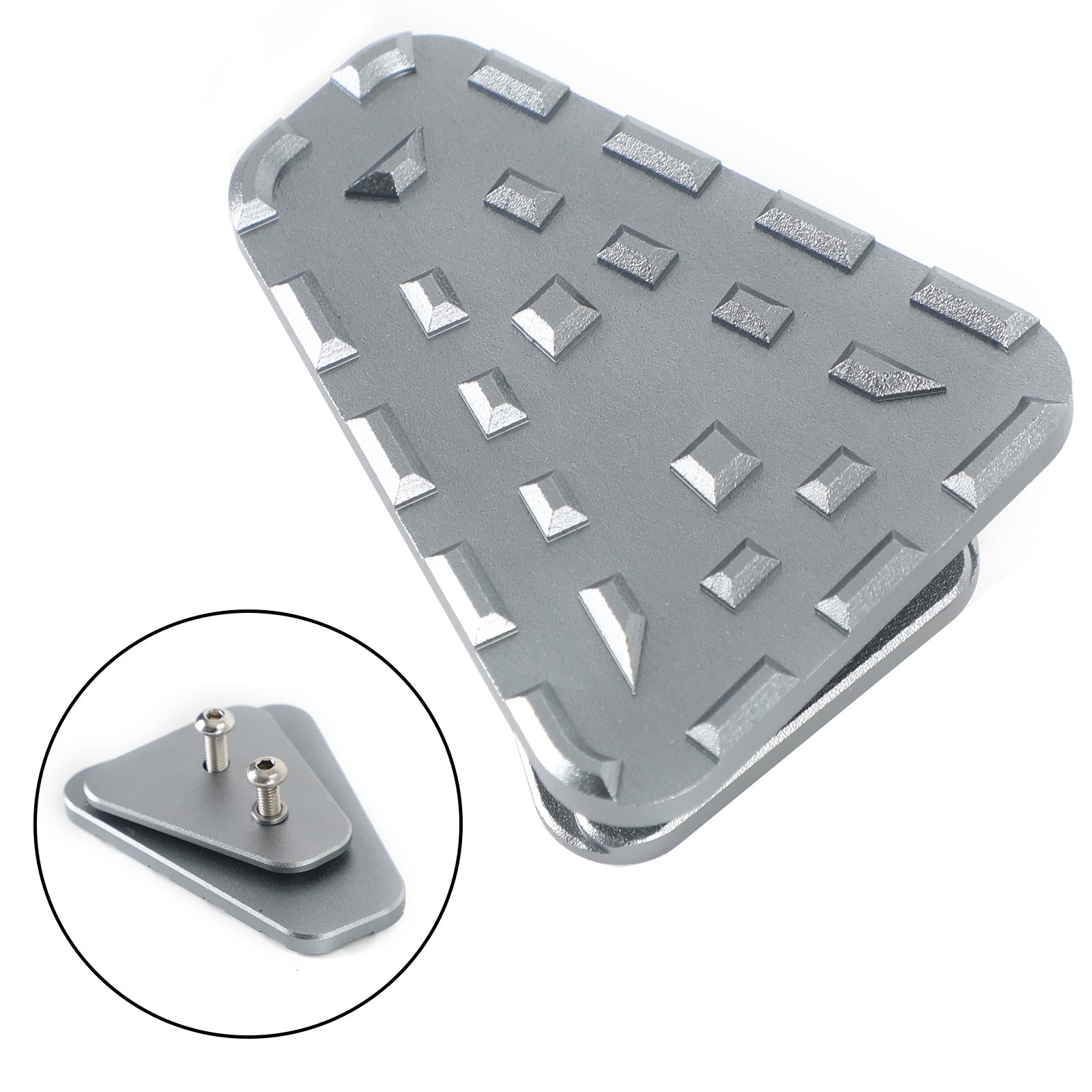 Luz de extensão do pedal da alavanca do freio traseiro para Triumph Tiger 1200 12-21 Silver Generic