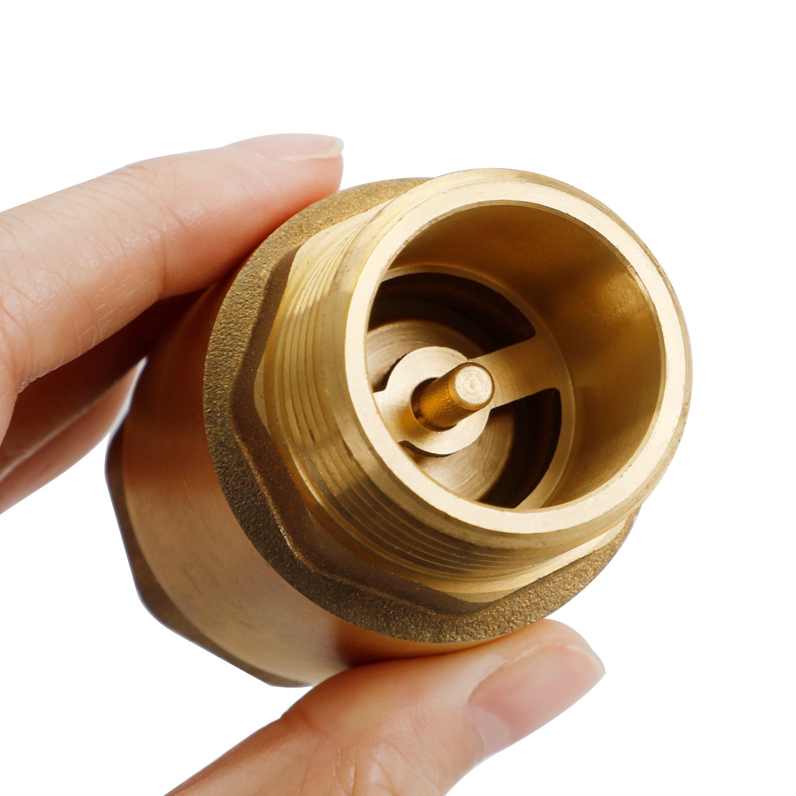 Válvula de retenção de latão G1/2" G3/4" G1" Prevenção de refluxo sem retorno com rosca M para F