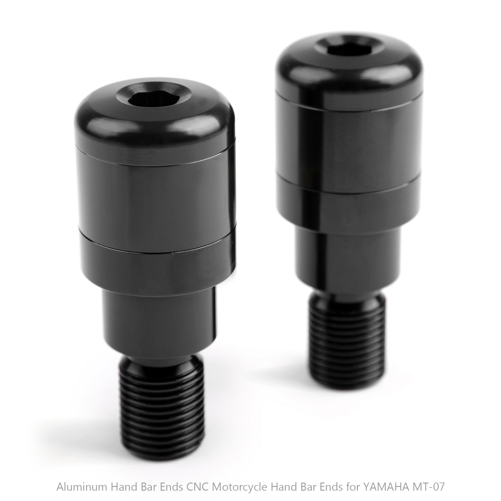 Motorcycle Handle Bar End 7/8" Plugs Slider Billet for Yamaha MT-07 MT-09 MT-10 Generic