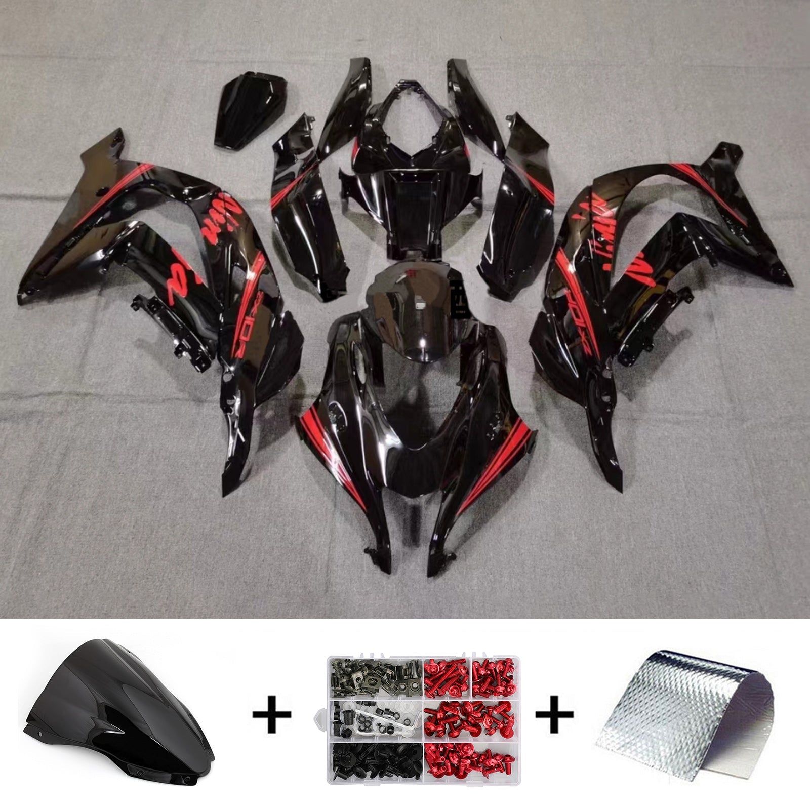 2016-2020 kawasaki zx10r injection de camen kit de carrosserie en plastique ABS # 154