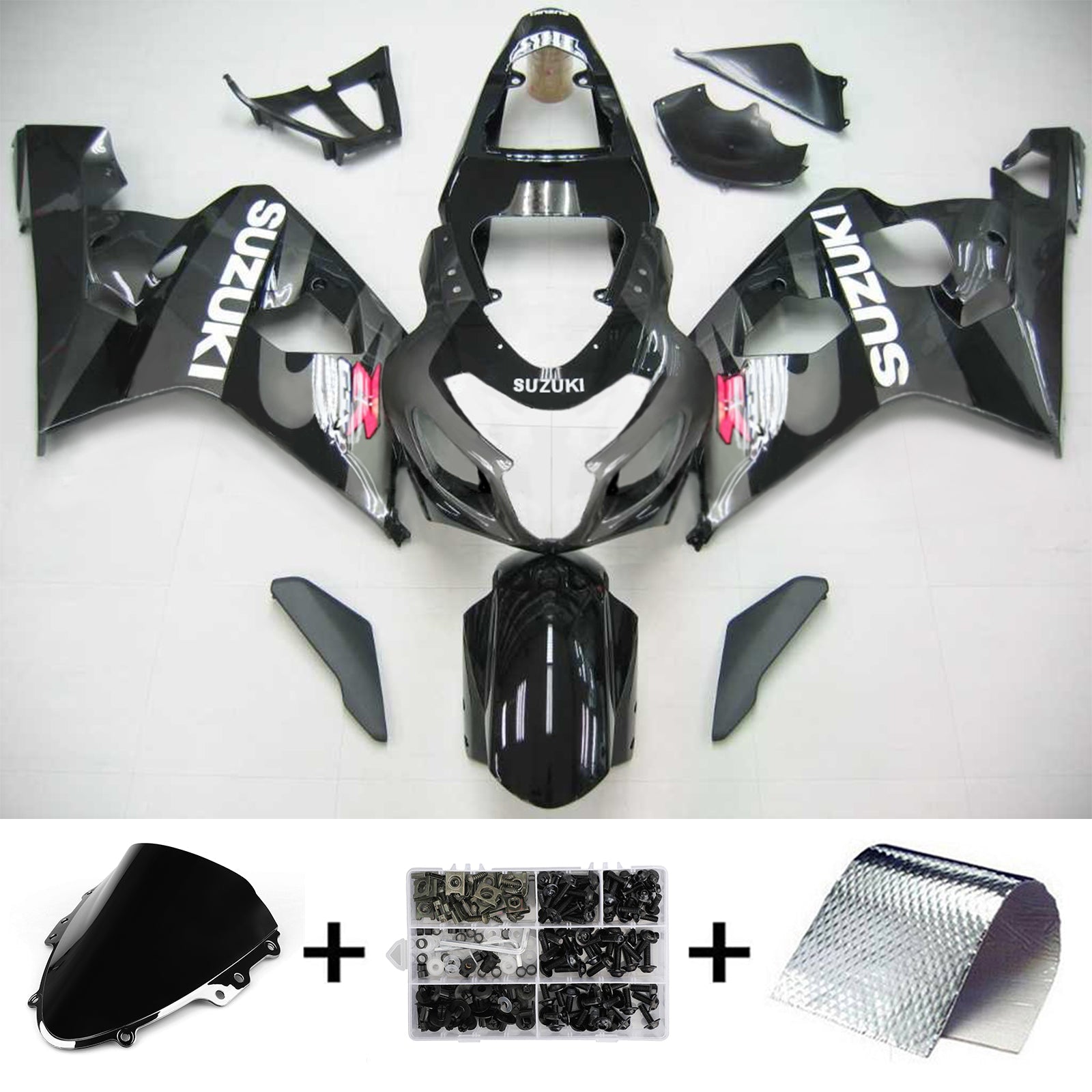 2004-2005 Suzuki GSXR 600/750 K4 Injection Fairing Kit Bodywork Plastic ABS #105 Amotopart