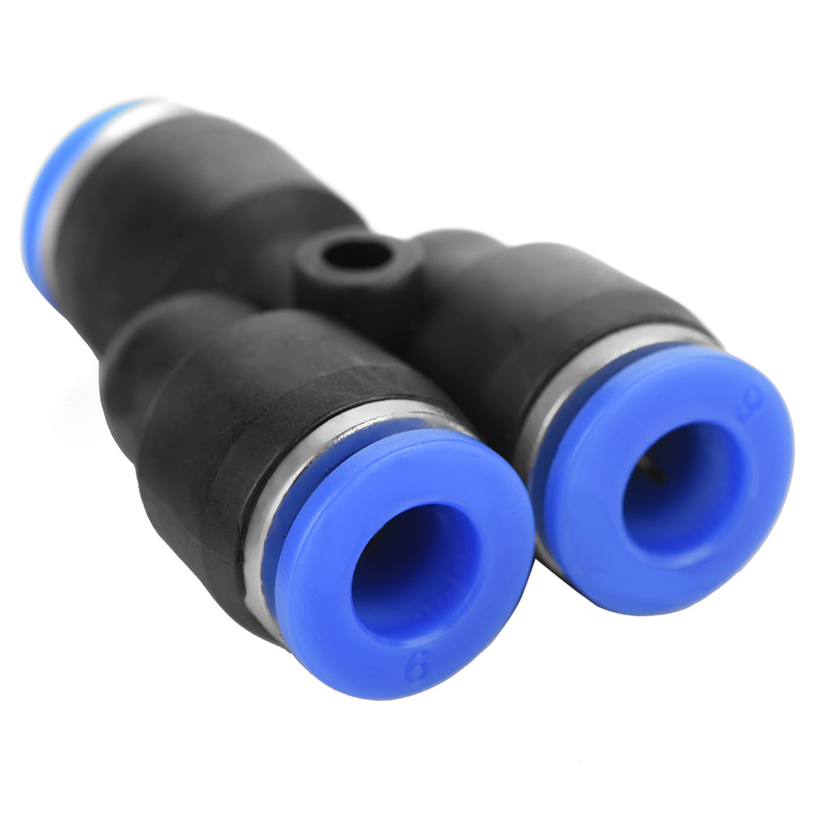 40 stuks snel 6 mm OD 1/4" Kunststof pneumatische drukconnector luchtleidingkoppelingen