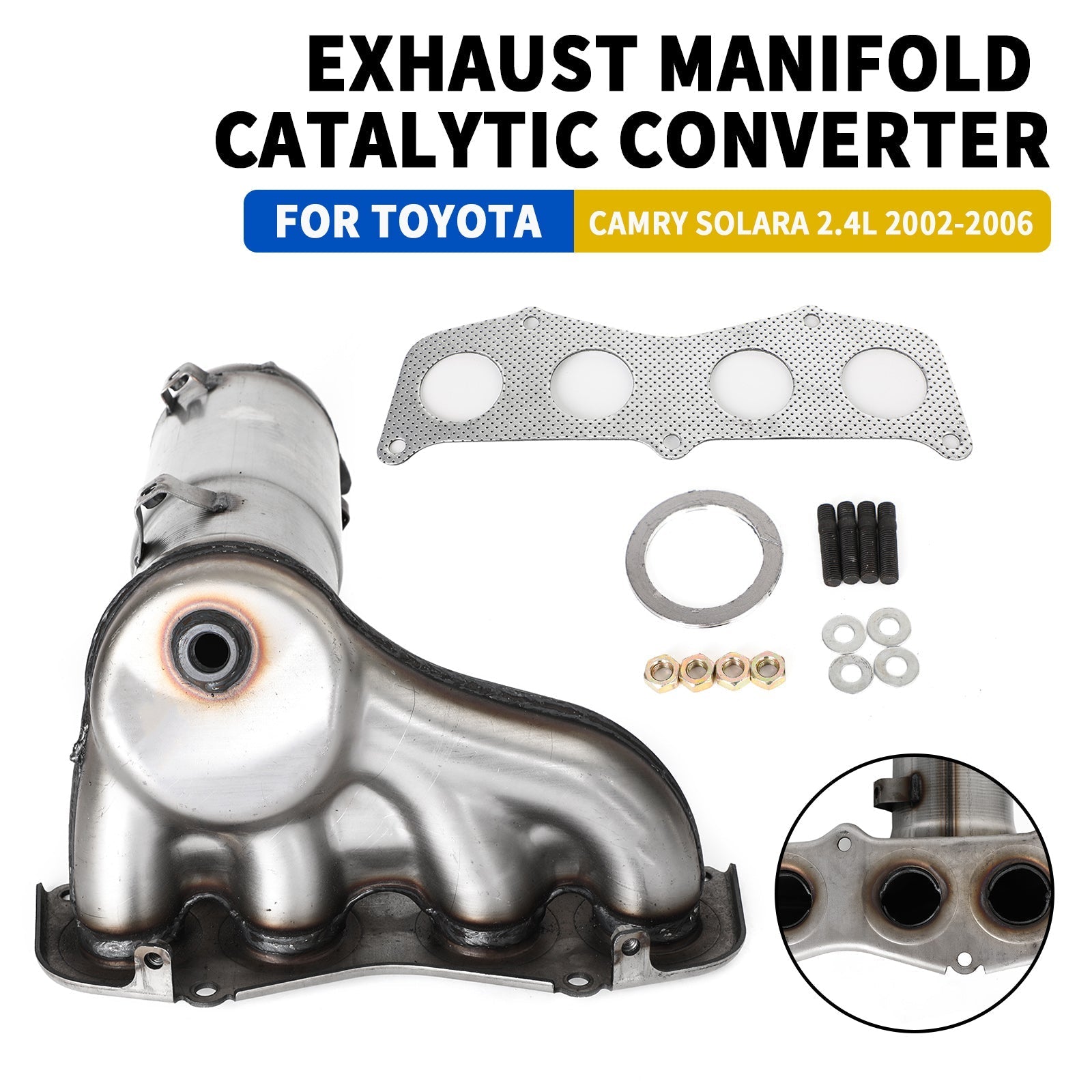 2007-2009 Toyota Camry Base Catalytic Converter w/Packning 674050