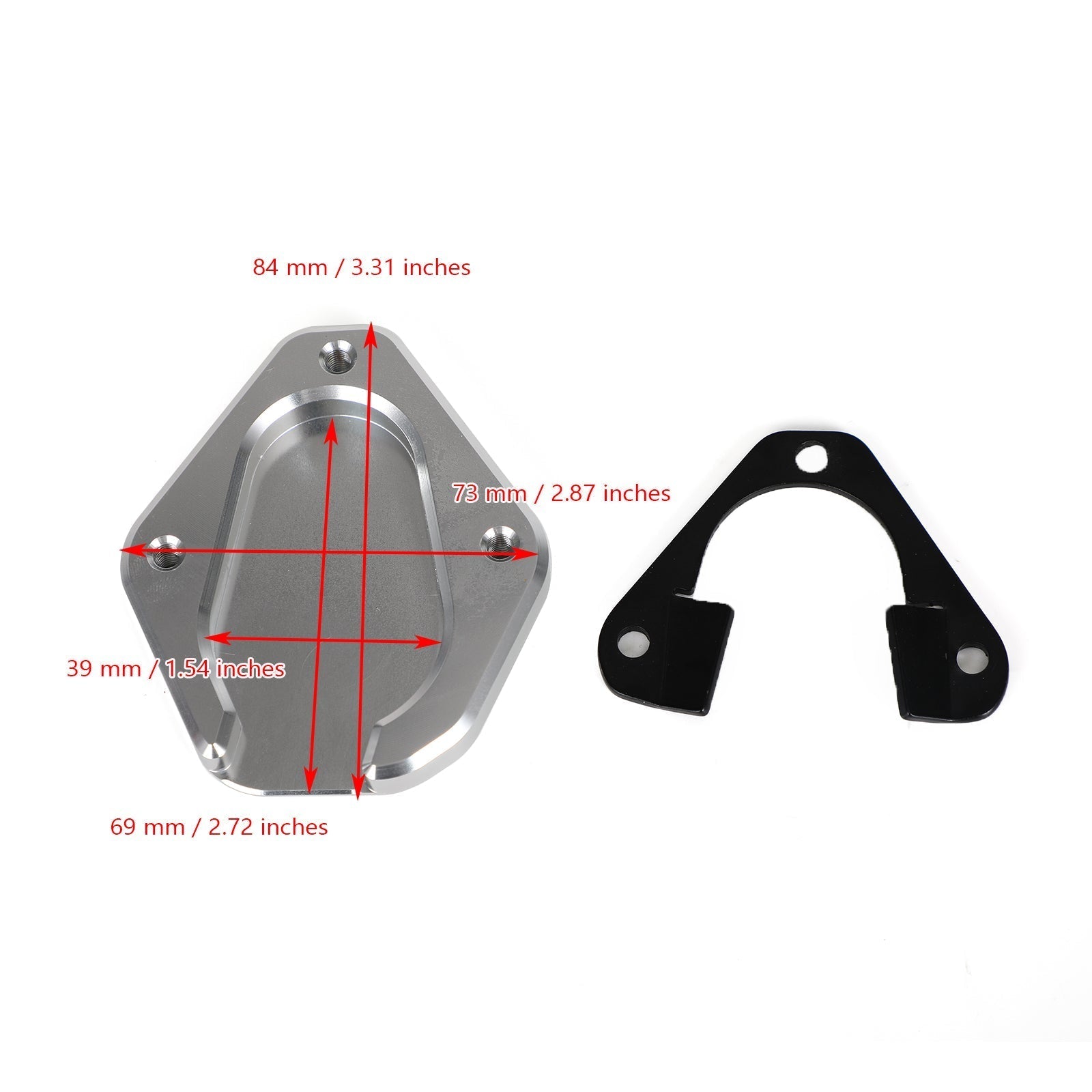 Areyourshop Kickstand Zväčšenie podložky Pobelníka pre Triumph Tiger 900 GT/ GT PRO 2020-2021