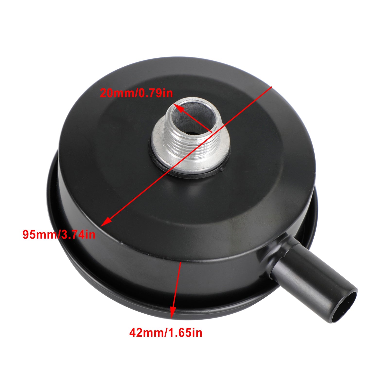 2x filtre métal compresseur d'air filtre d'admission bruit silencieux silencieux 13/16/20mm