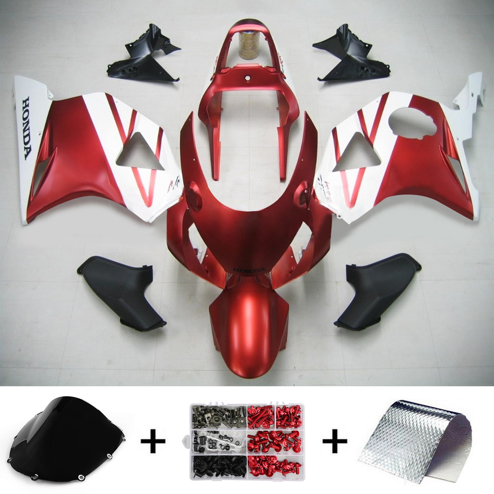 2002-2003 Honda CBR954 AMOTOPART vstrekovacia kapotážová súprava Bodywork plast ABS #101
