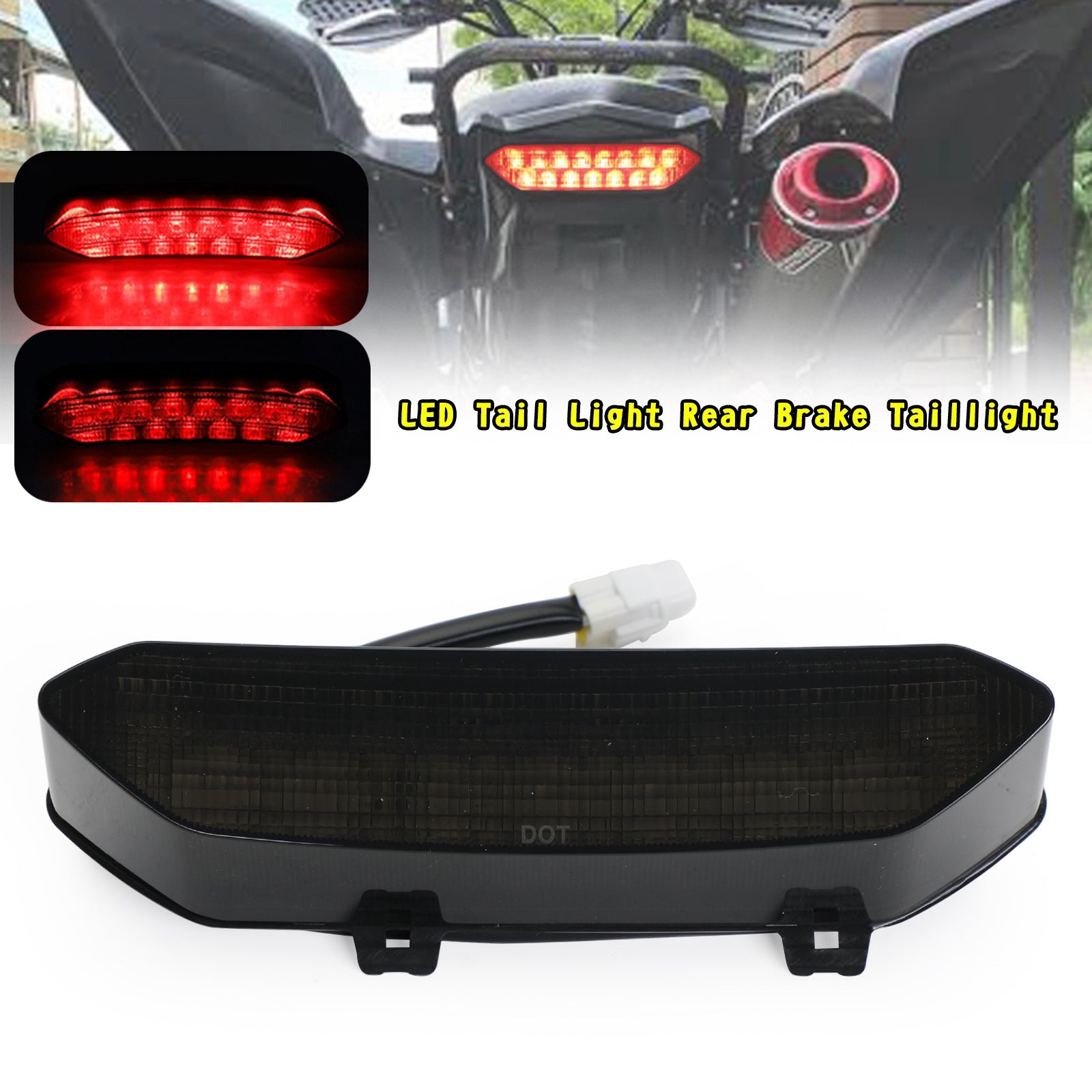 2009-2018 Yamaha Raptor 700/700R YFZ450R Feu arrière de frein LED noir générique