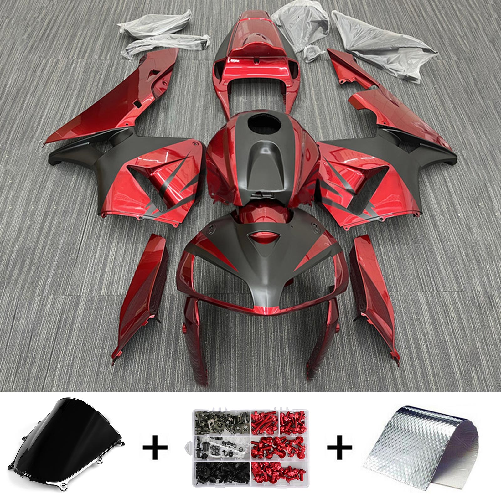 2005-2006 Honda CBR600RR F5 Kit de carénage carrosserie plastique ABS
