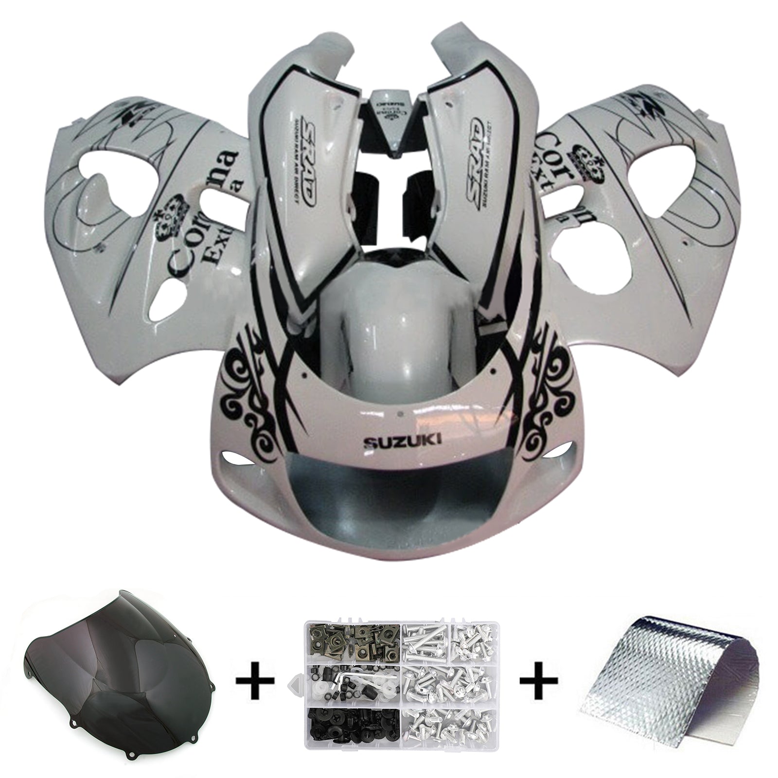 1996-2000 Suzuki GSXR600 1996-1999 GSXR750 Kit de carénage carrosserie