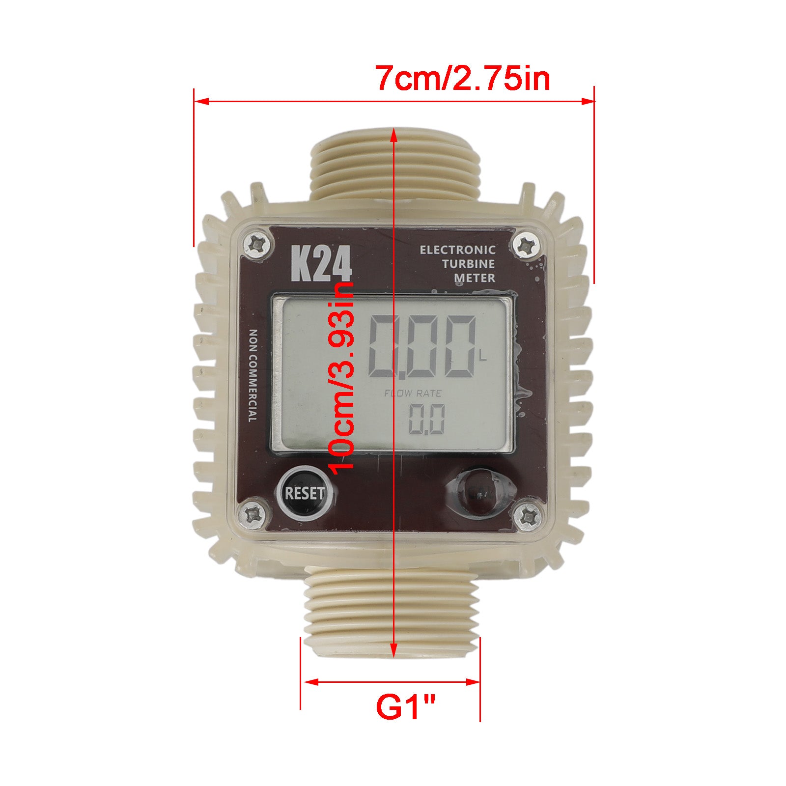 K24 Turbine digitale dieselolie-brandstofstroommetertester voor chemicaliën, vloeibaar water