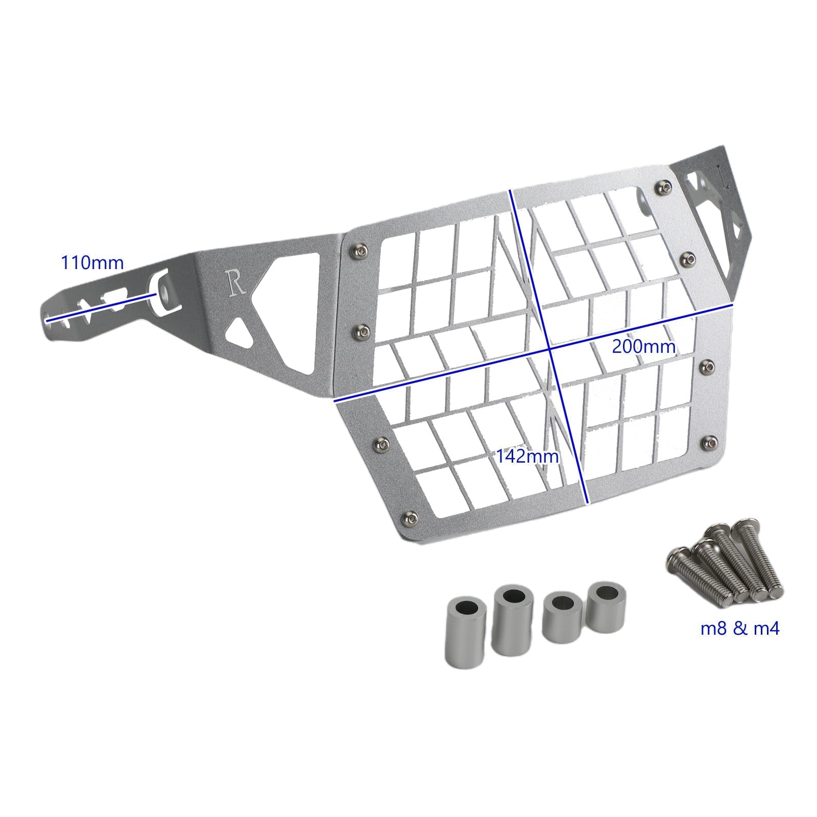 Protecteur de couvercle de protection de calandre de phare adapté pour Suzuki Dl1050 Xt A 19+, transparent