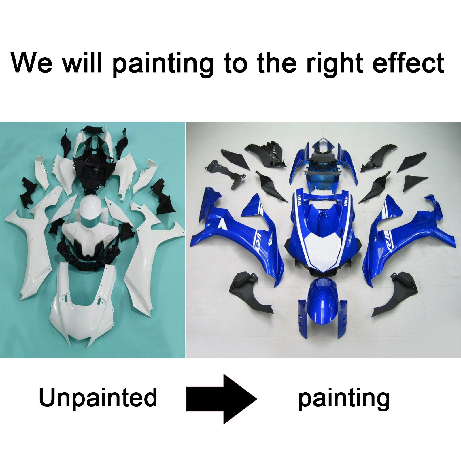 2020-2025 Yamaha YZF R1 Injectiekuipset Carrosserie Kunststof ABS #101