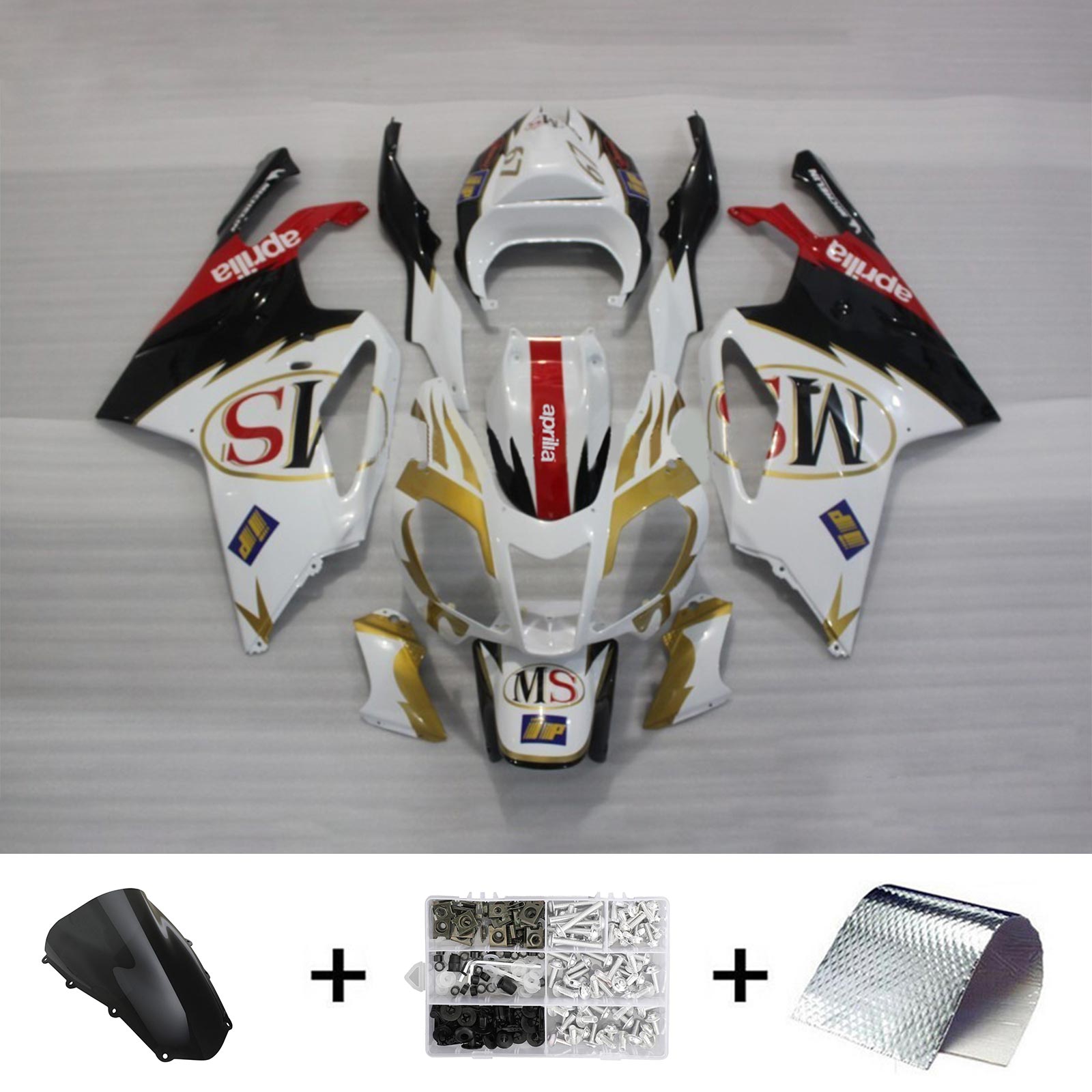 2003-2006 Aprilias RSV1000 Amotopart injectiekuipset carrosserie kunststof #105