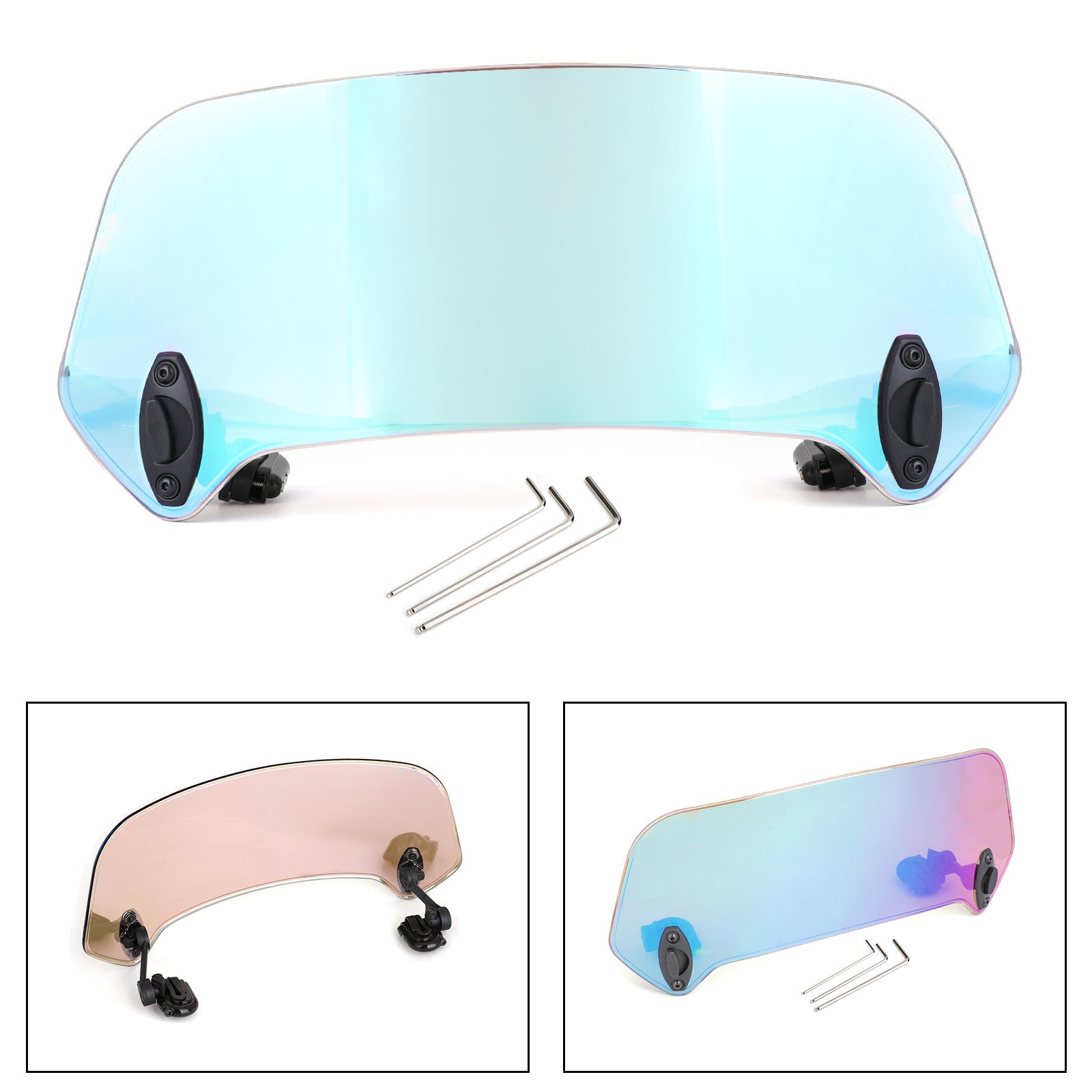 Extension de pare-brise à Clip réglable pour moto, déflecteur de vent