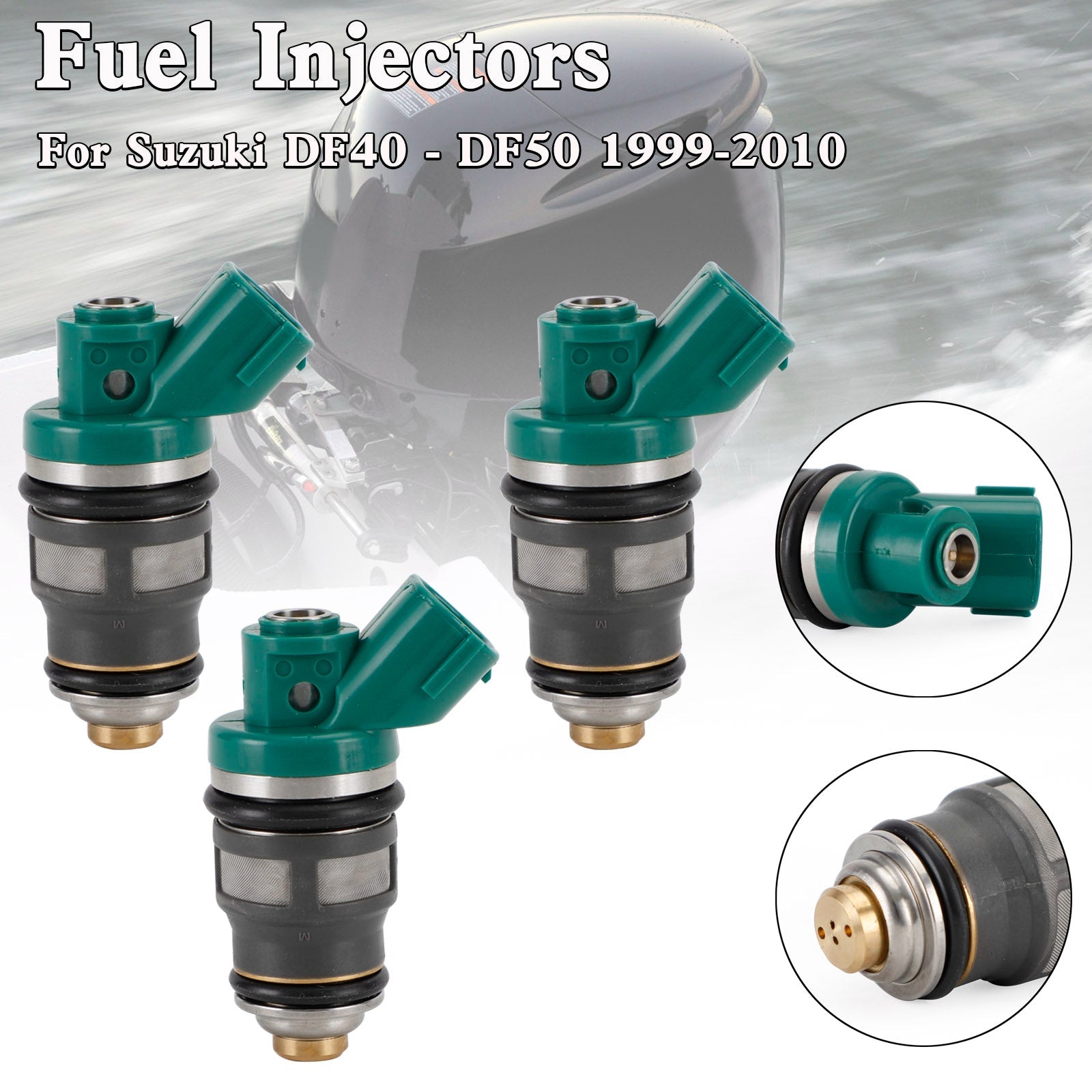 Suzuki DF40 DF50 1999-2010 3PCS Nieuwe Brandstofinjector 15710-87J00