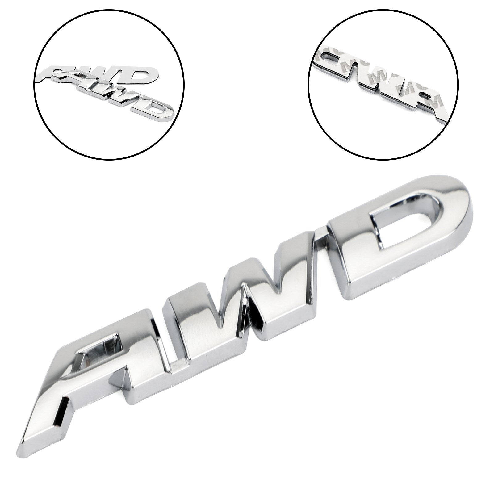 AWD Woord letter Metalen Auto Vrachtwagen Sticker Embleem Badge Decal Auto Generiek