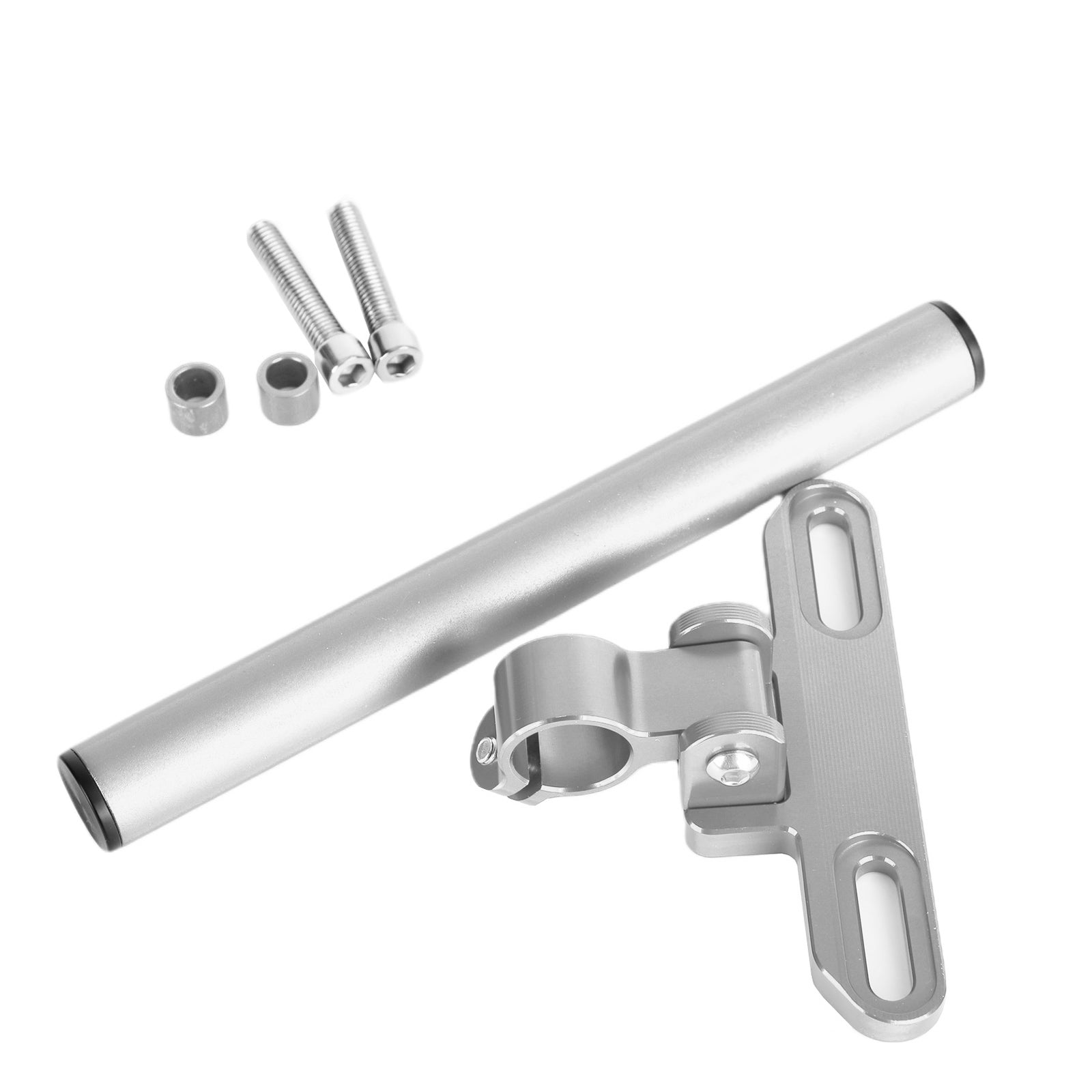 Soporte De Navegación Para Teléfono Soporte De Extensión Gps 22 Mm Para Motocicleta Moto Plata Genérico