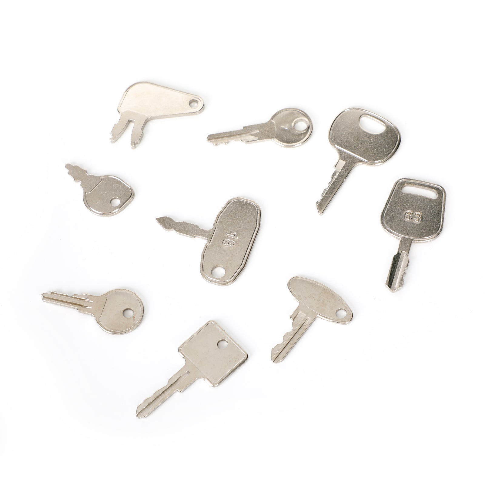 Jeu de clés de contact pour matériel de construction lourd, 42, pour boîtier KOMATSU JD JCB Kubota