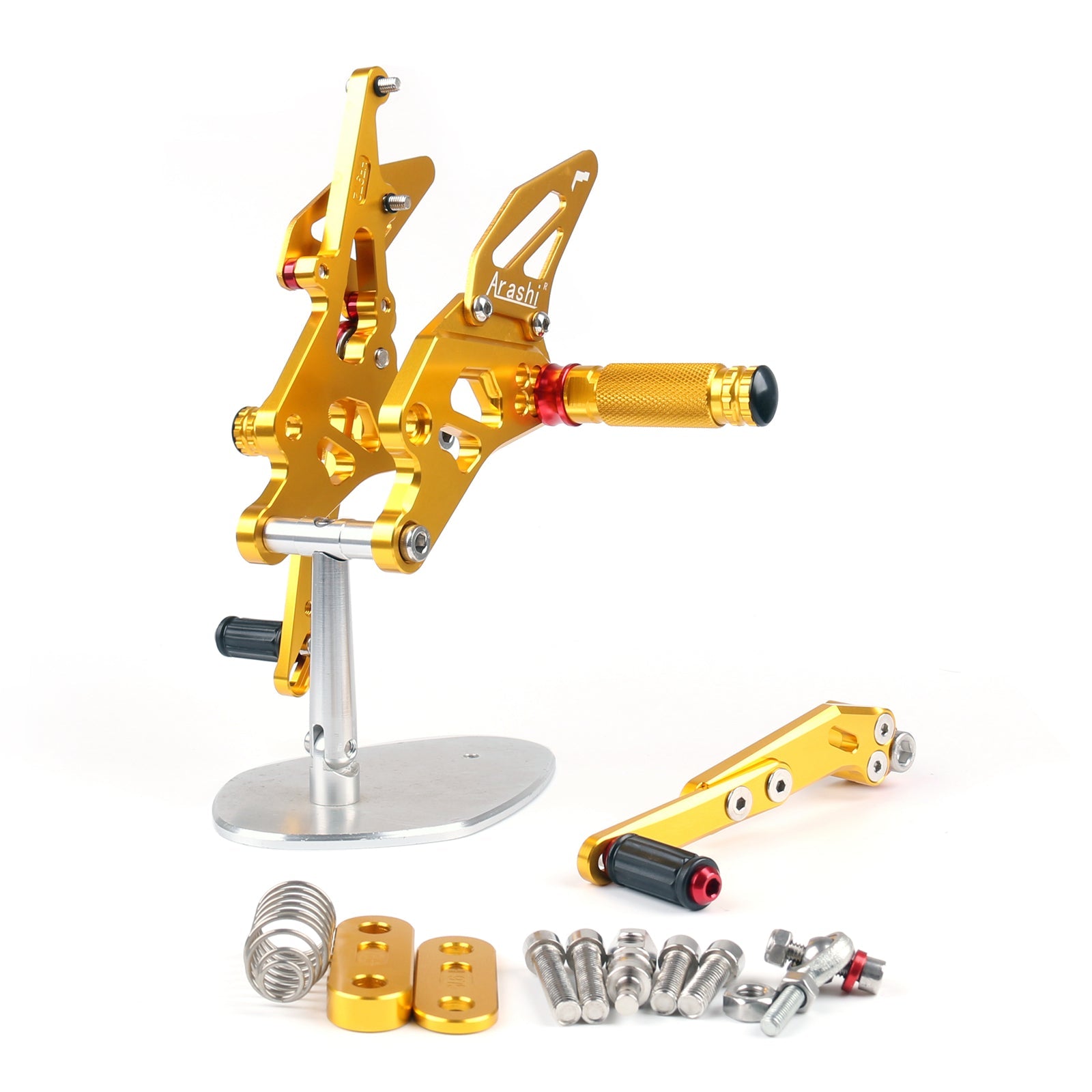 CNC Verstelbare Achteren Geplaatste Voetsteun Peg Achter Set Voor Suzuki GSXR1000 2009-2016 Zwart Generiek