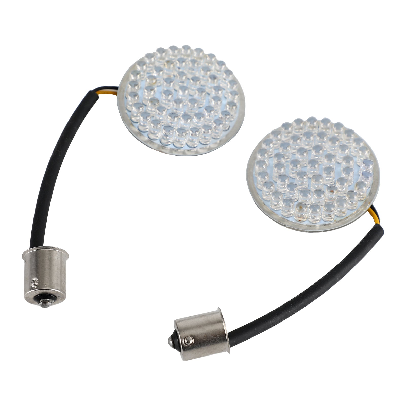 1156 Luces LED traseras de inserción de señal de giro para Dyna Touring Street Road Glide 883 ámbar