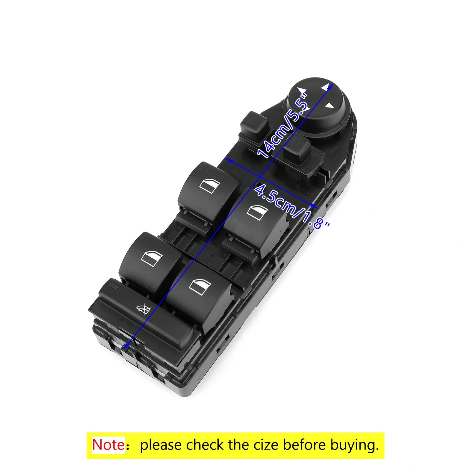 Bestuurder raamheffer, spiegelschakelaar besturingseenheid voor BMW E83 X3 2004-2010 Generiek