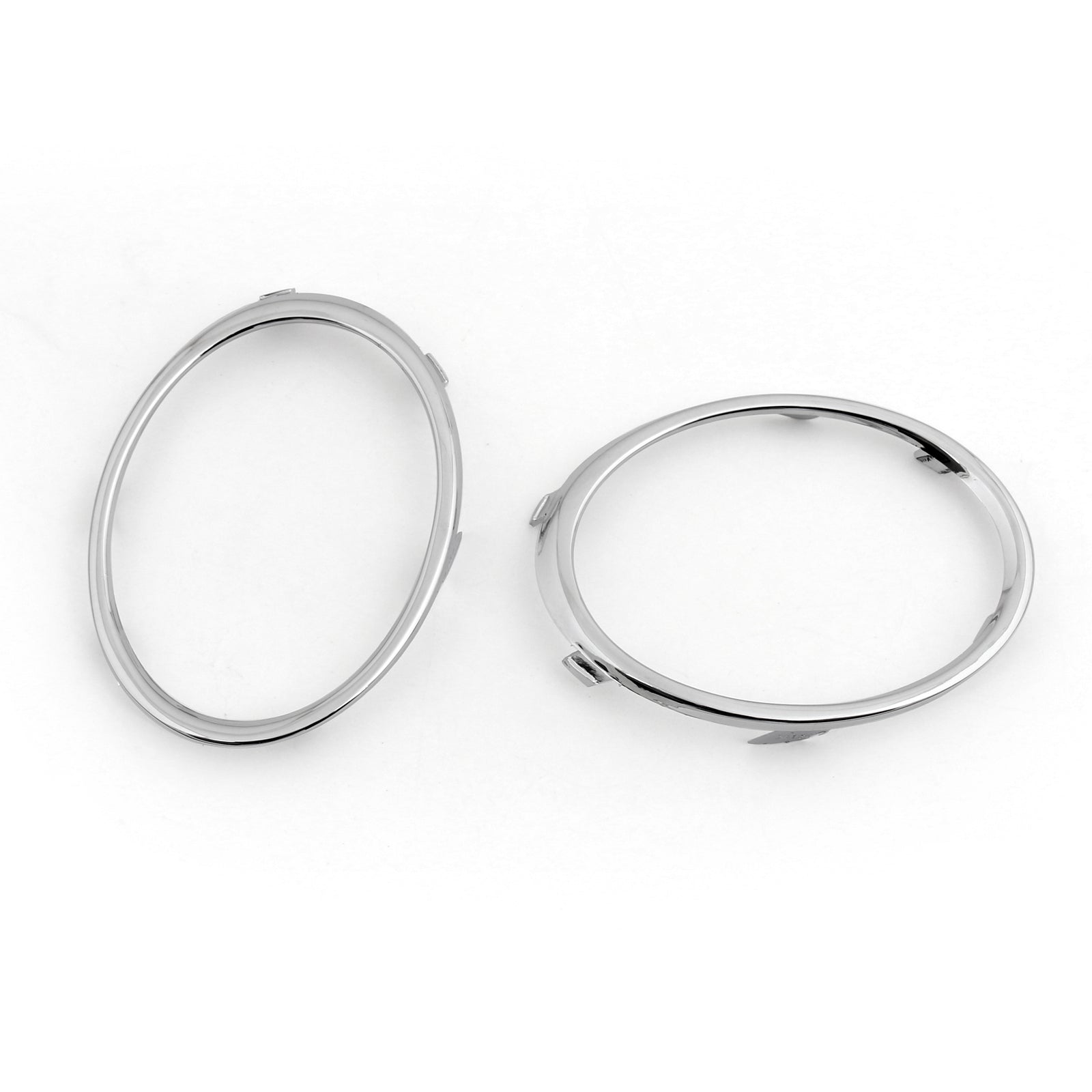 Pár chrómových predných hmlových žiaroviek Light Cover Cover Drevinute Rám pre Audi B8 A4 09-12 Generic