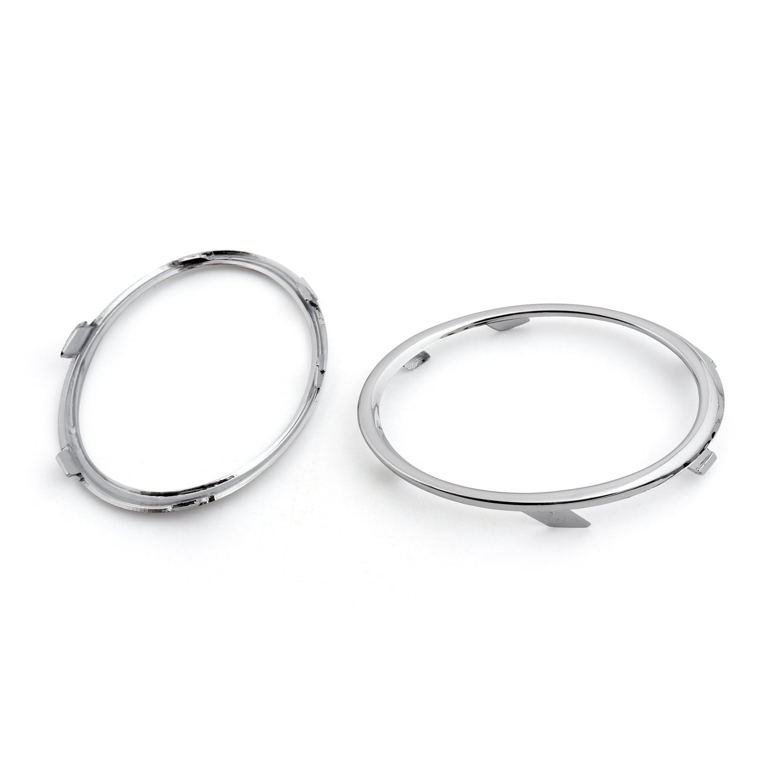 Par Chrome Front Fog Lamp Light Cover Trim Dekorera ram för Audi B8 A4 09-12 Generic