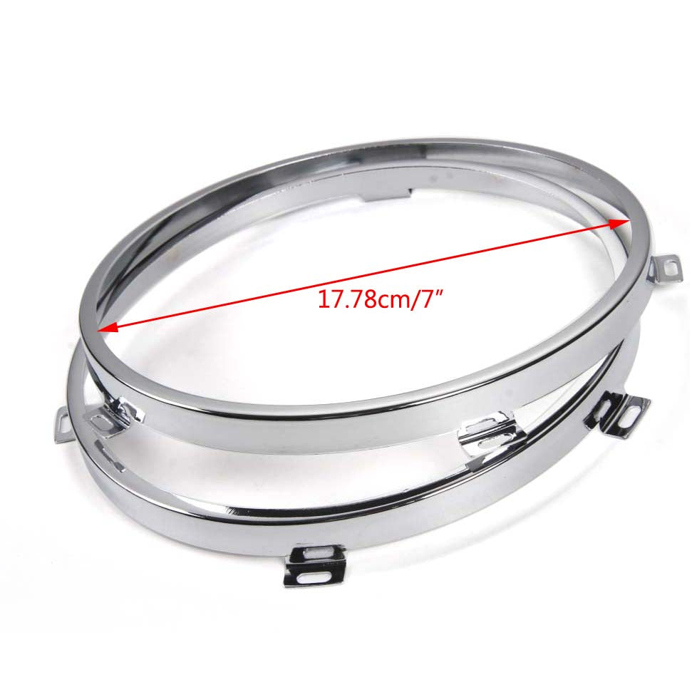 2x Montážna držiak pre 7inch LED svetlomet Round Ring Wrangler JK 07-2017 generický